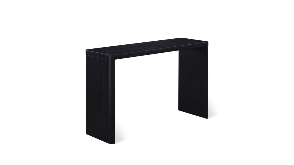 Form Console, Small, Black Oak