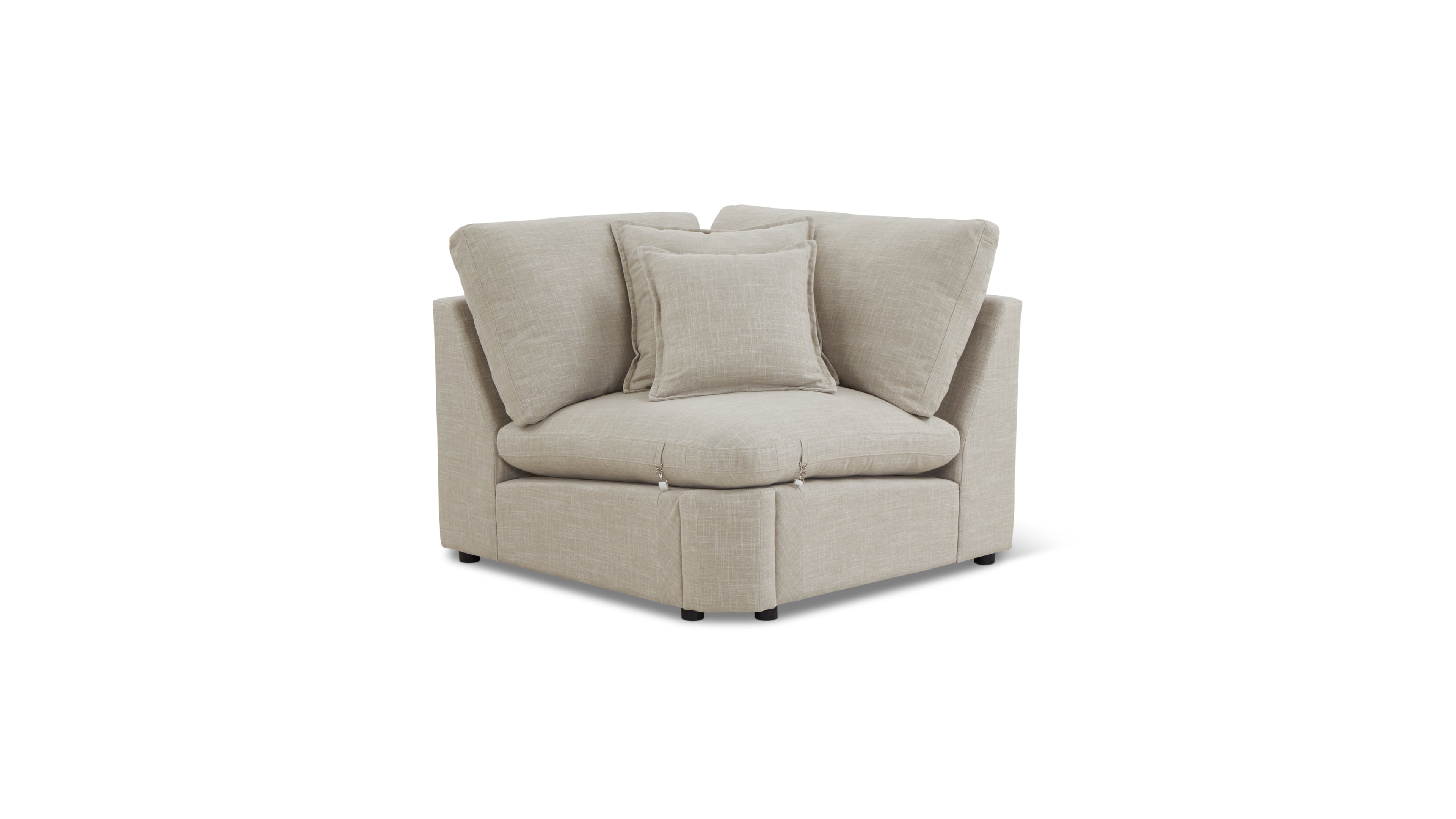 Lift Off Corner Chair, Light Pebble
