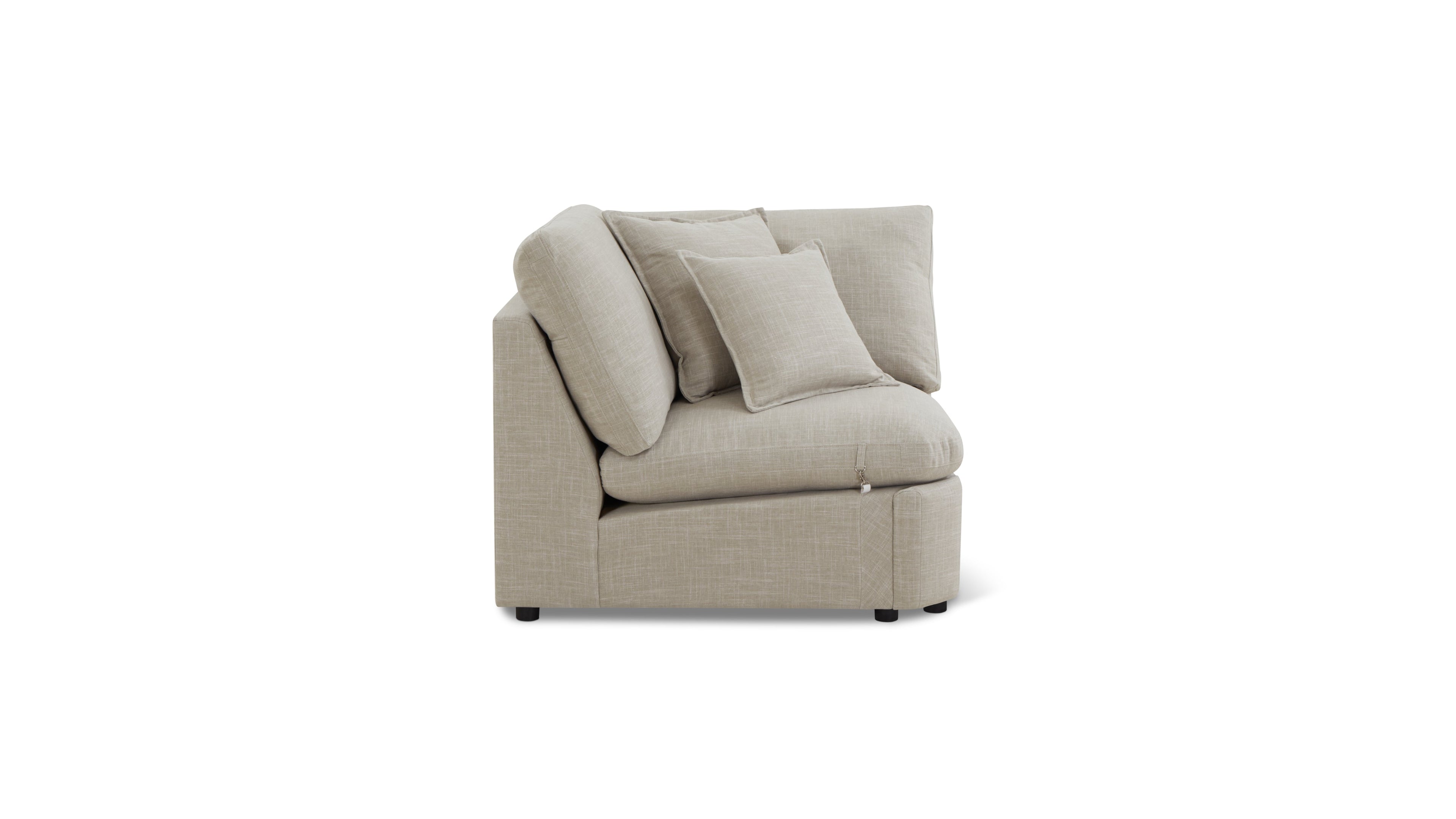 Lift Off Corner Chair, Light Pebble