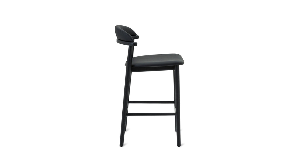 Count On Me Counter Stool, Black Oak, Black Seat