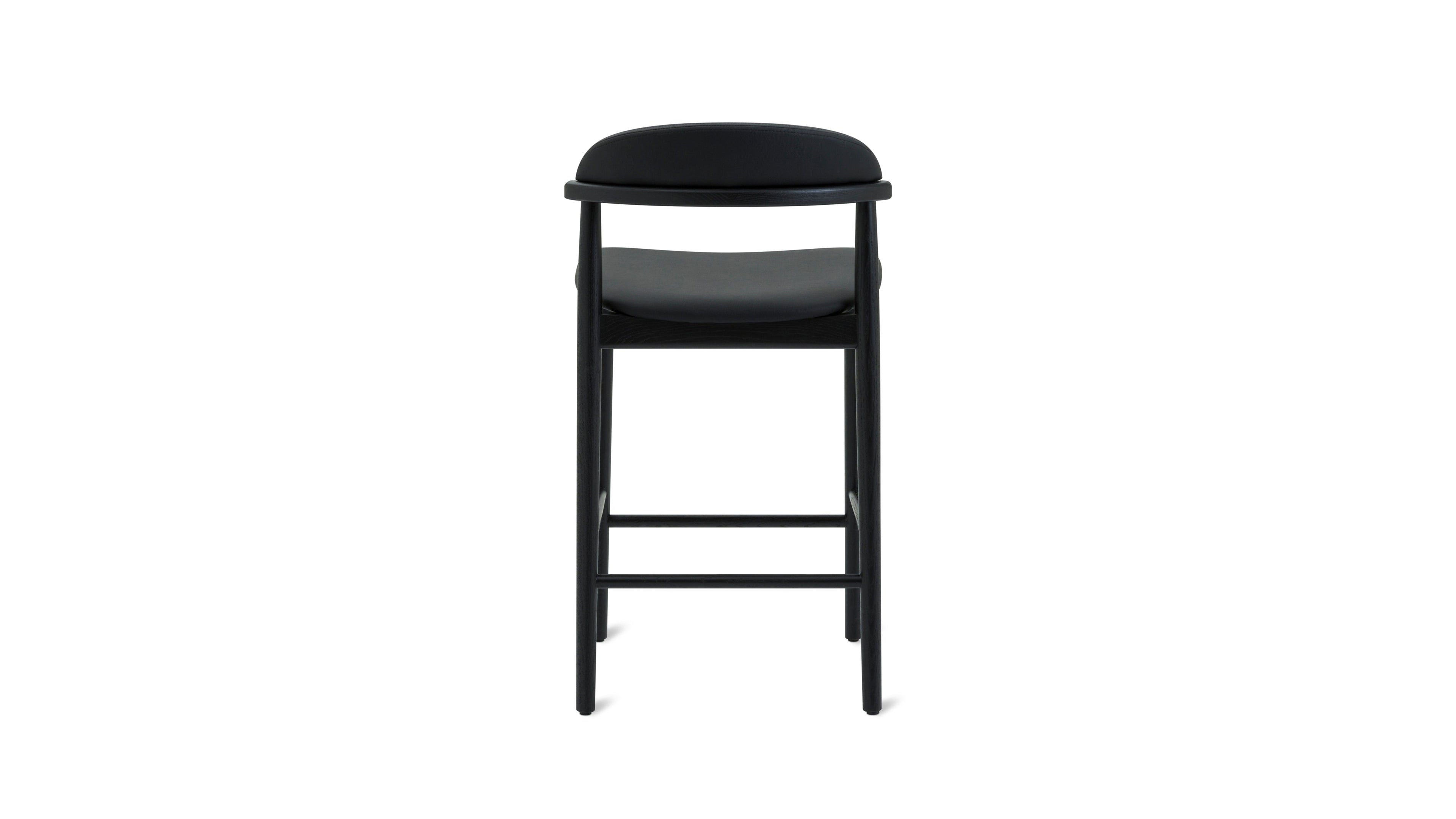 Count On Me Counter Stool, Black Oak, Black Seat