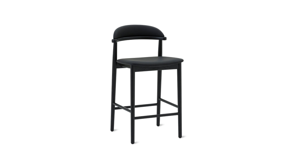 Count On Me Counter Stool, Black Oak, Black Seat