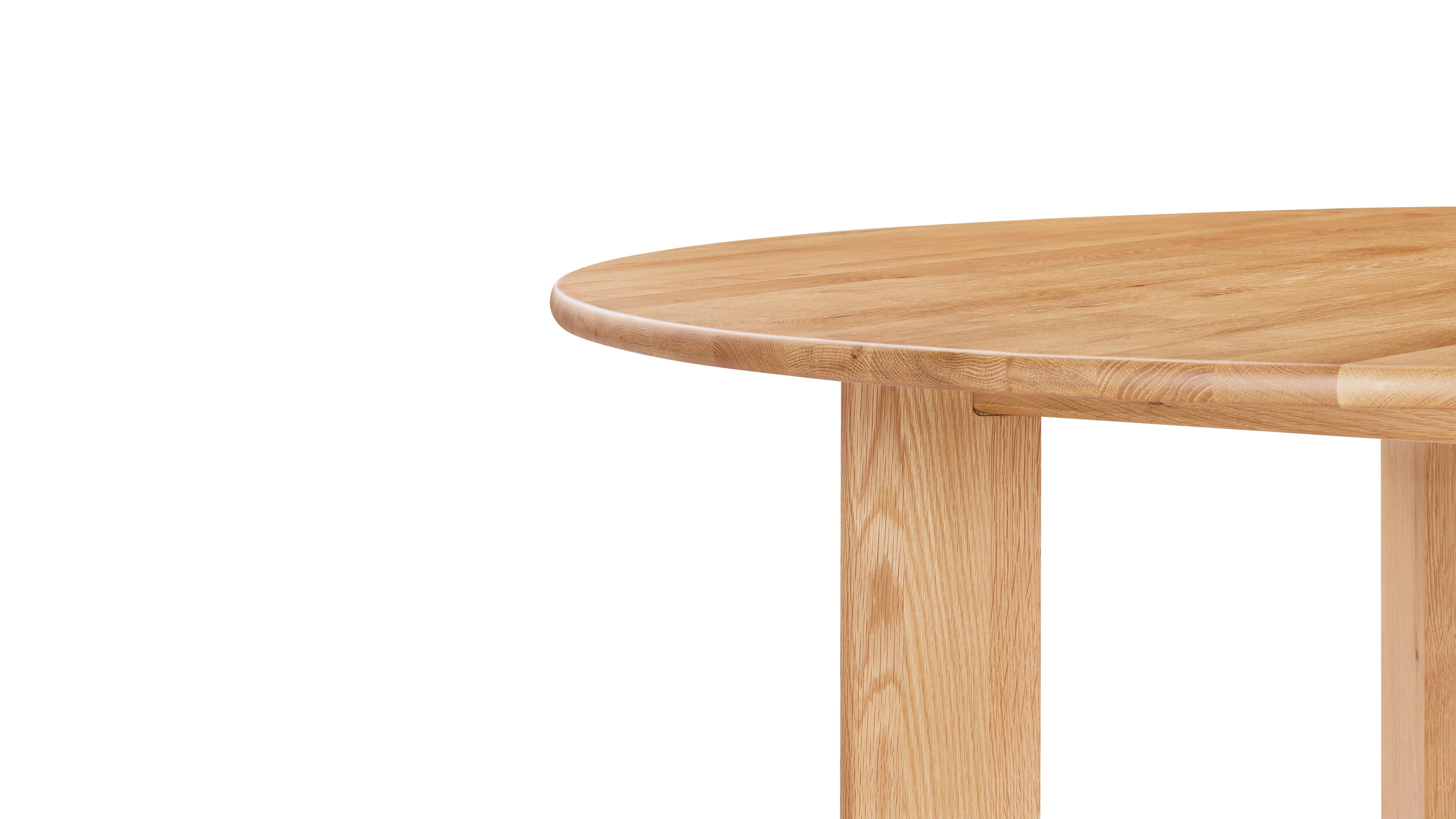 Frame Round Dining Table, Seats 6-7 People, Oak