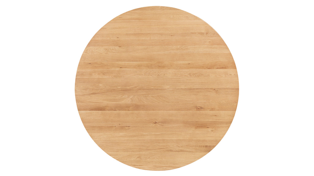 Frame Round Dining Table, Seats 6-7 People, Oak