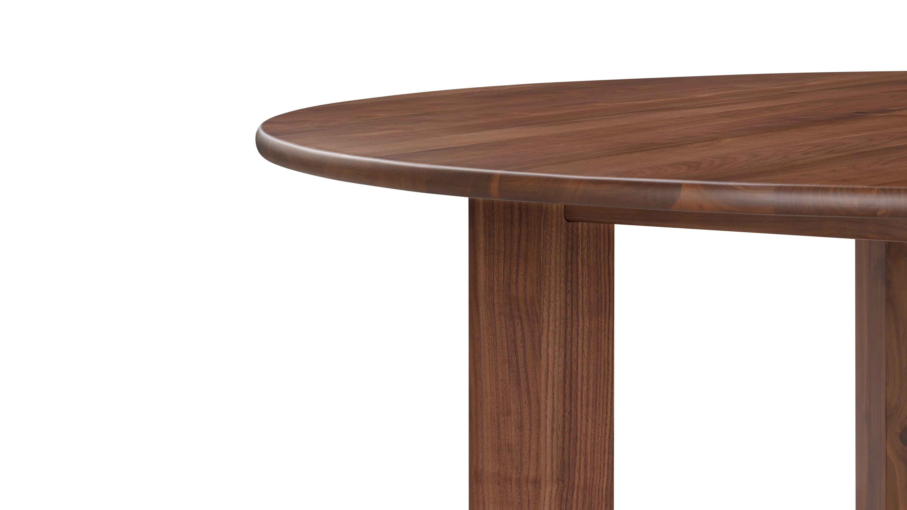 Frame Round Dining Table, Seats 6-7 People, American Walnut