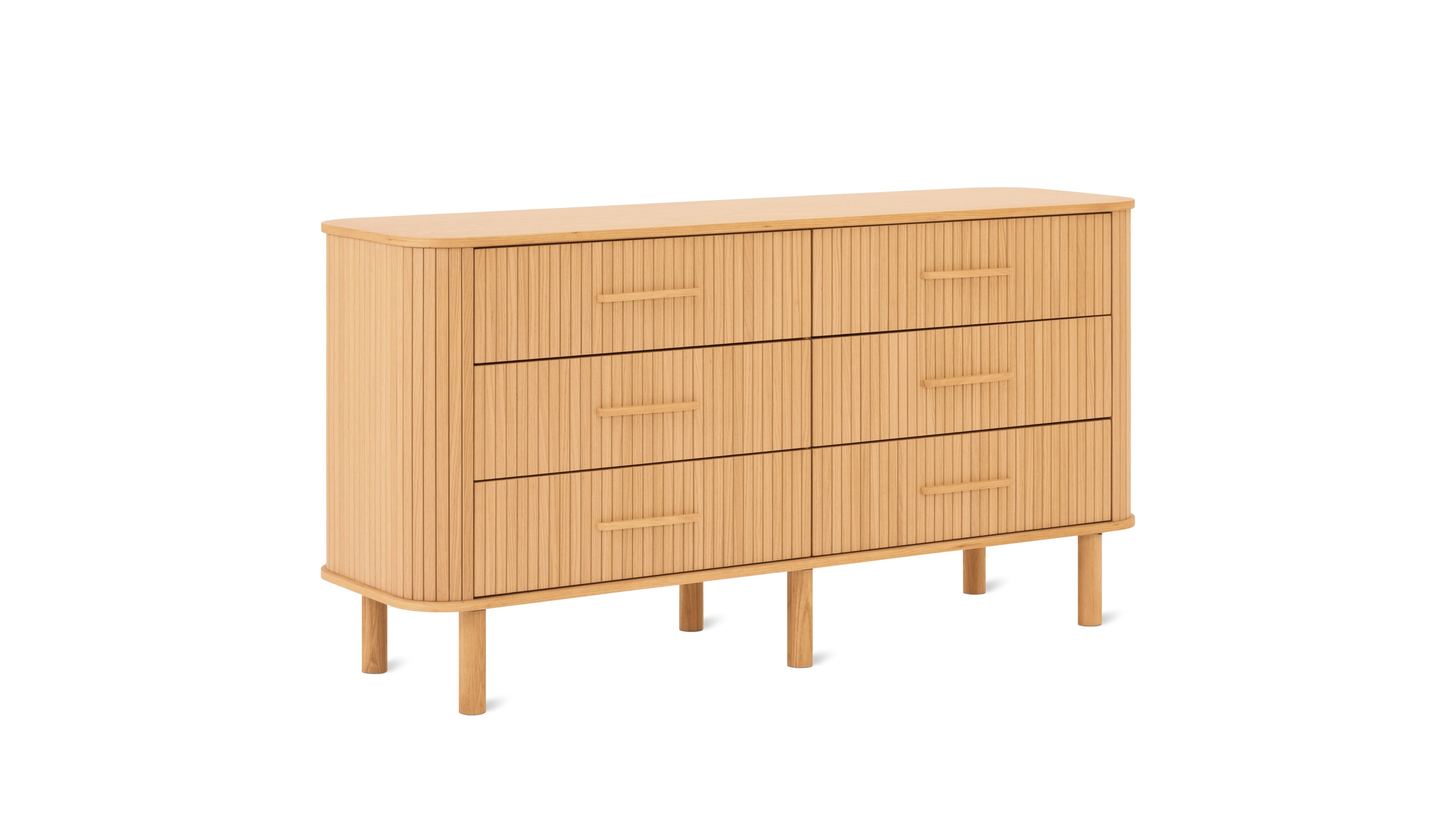 Easy Edge Double Dresser All Wood, White Oak