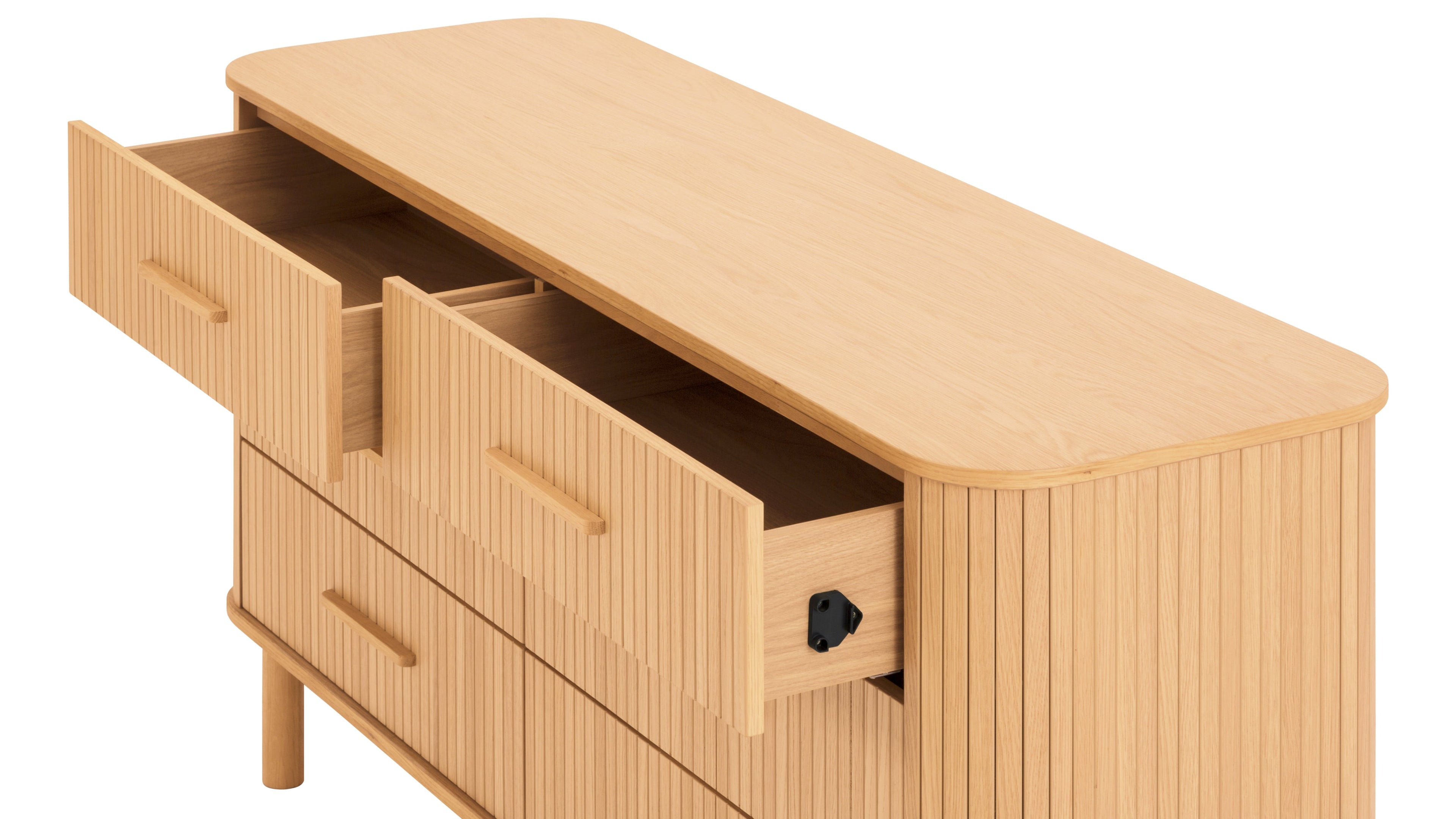 Easy Edge Double Dresser All Wood, White Oak