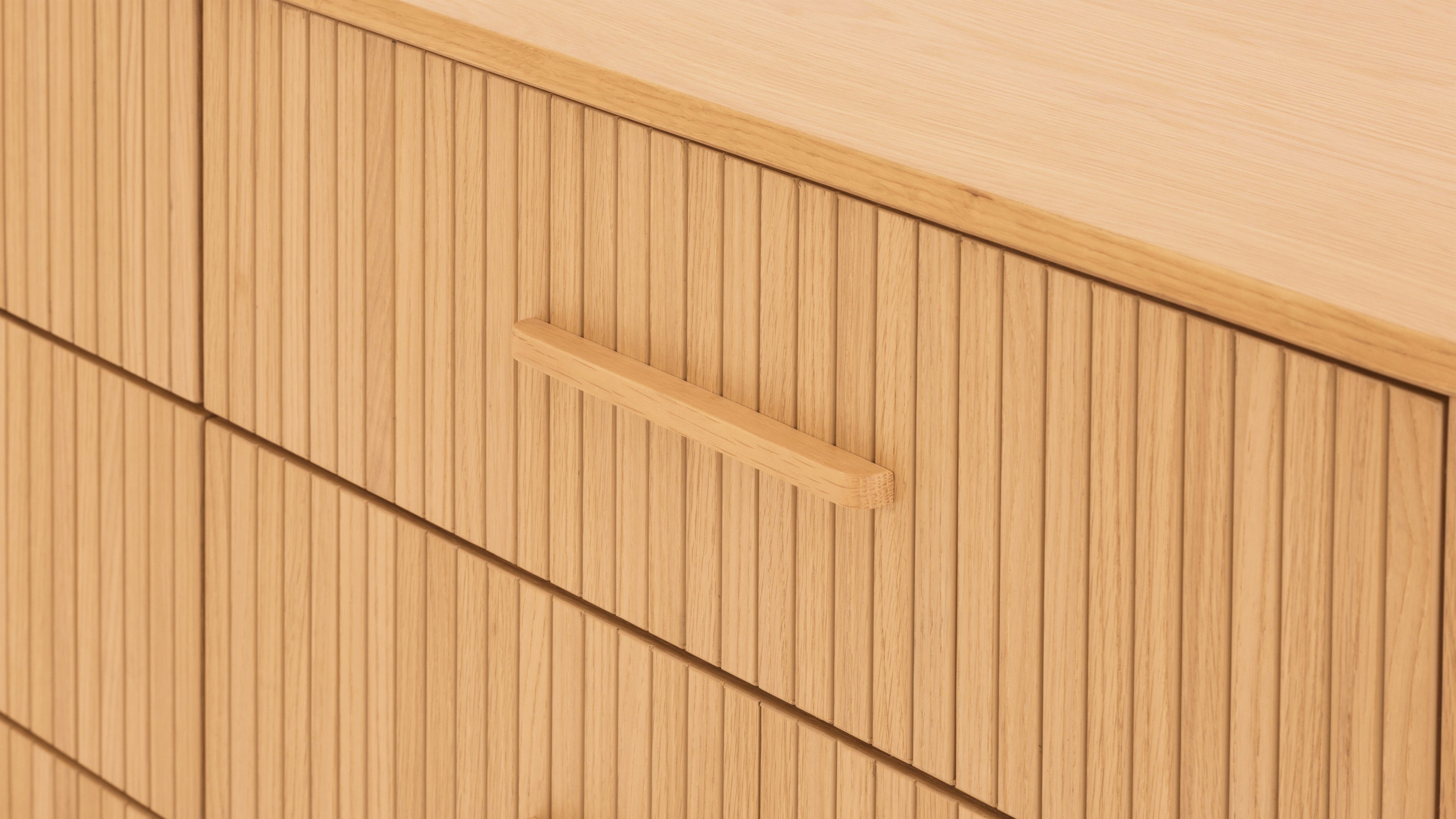 Easy Edge Double Dresser All Wood, White Oak