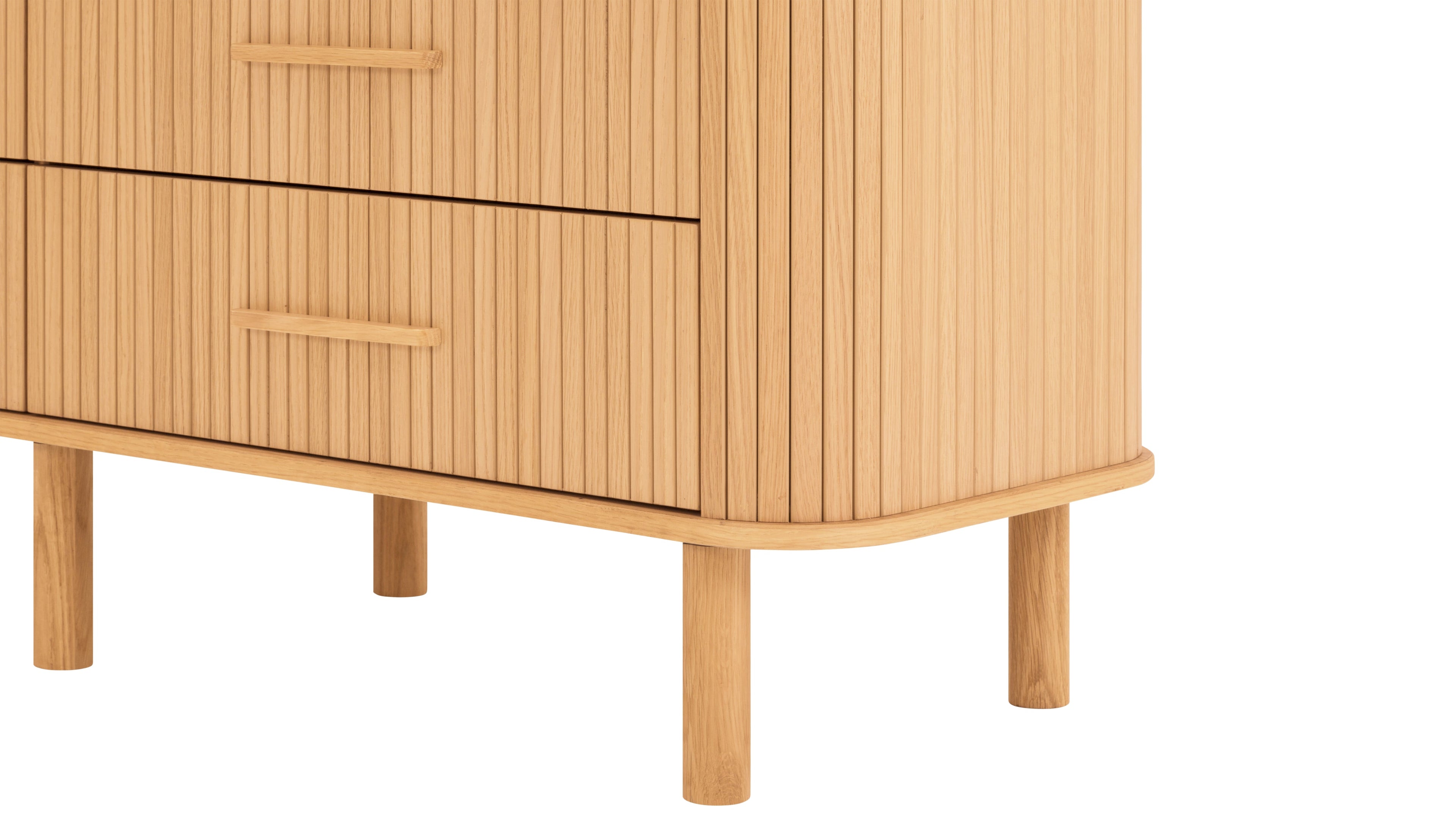 Easy Edge Double Dresser All Wood, White Oak
