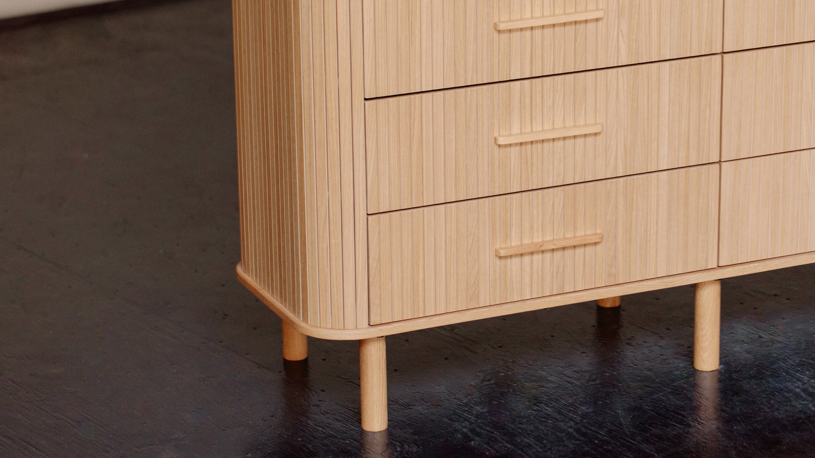 Easy Edge Double Dresser All Wood, White Oak