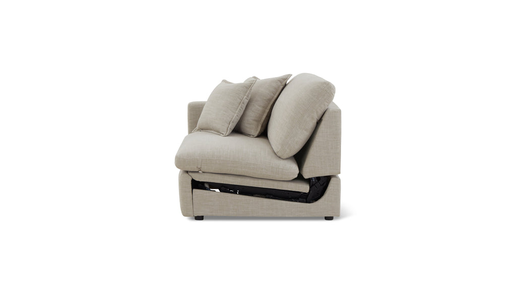 Lift Off Power Recliner Left Arm, Light Pebble