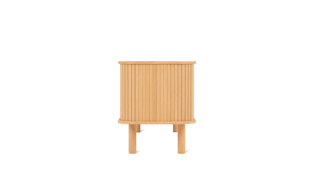 Easy Edge Media Unit All Wood, White Oak