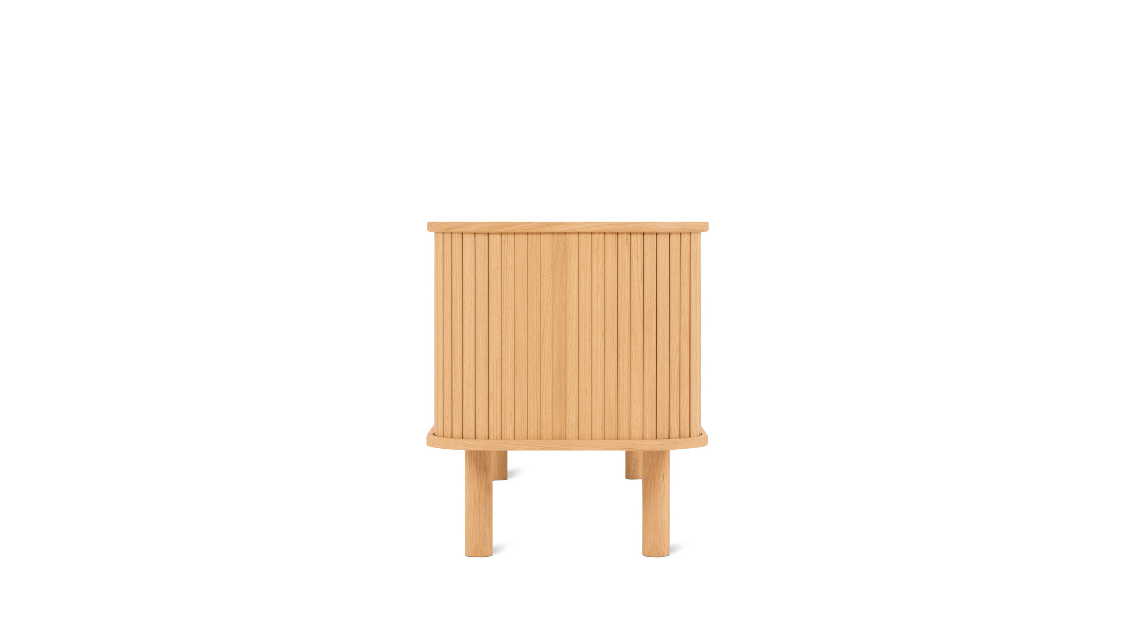 Easy Edge Media Unit All Wood, White Oak