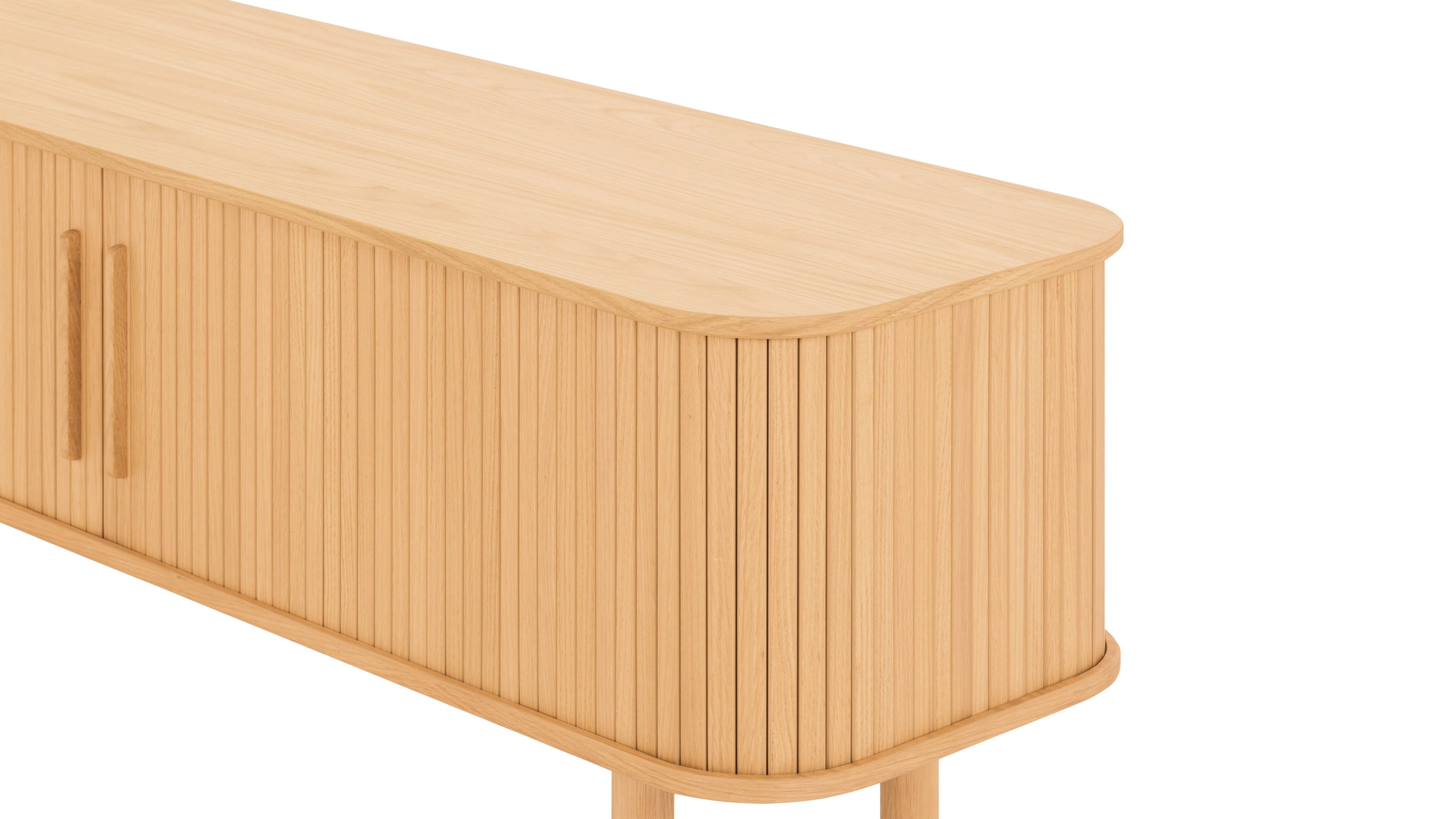 Easy Edge Media Unit All Wood, White Oak