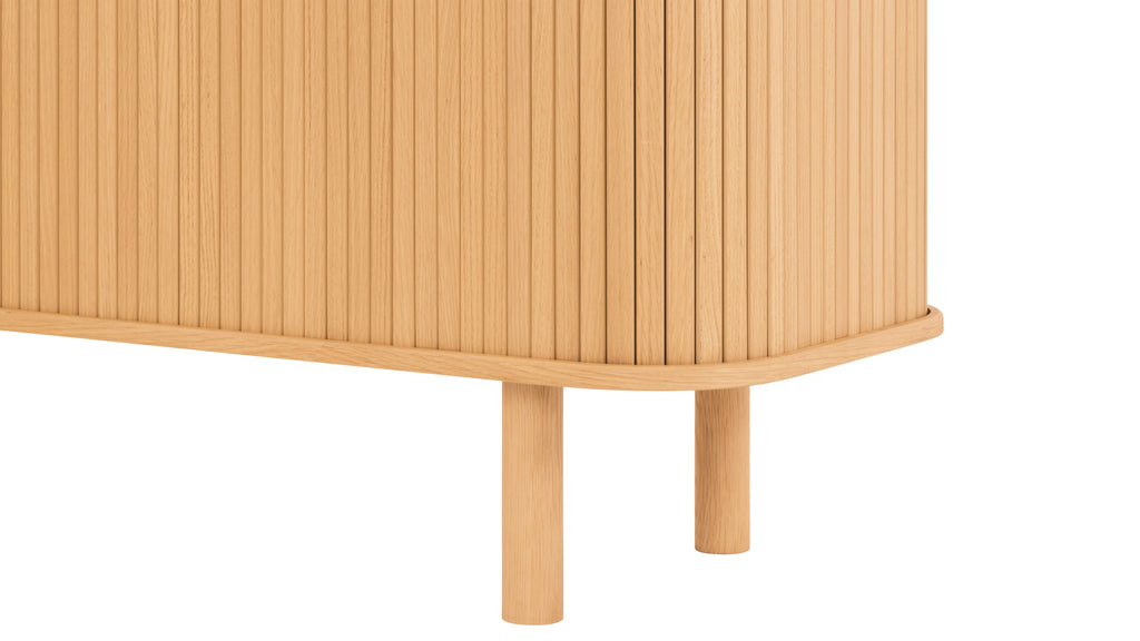 Easy Edge Media Unit All Wood, White Oak
