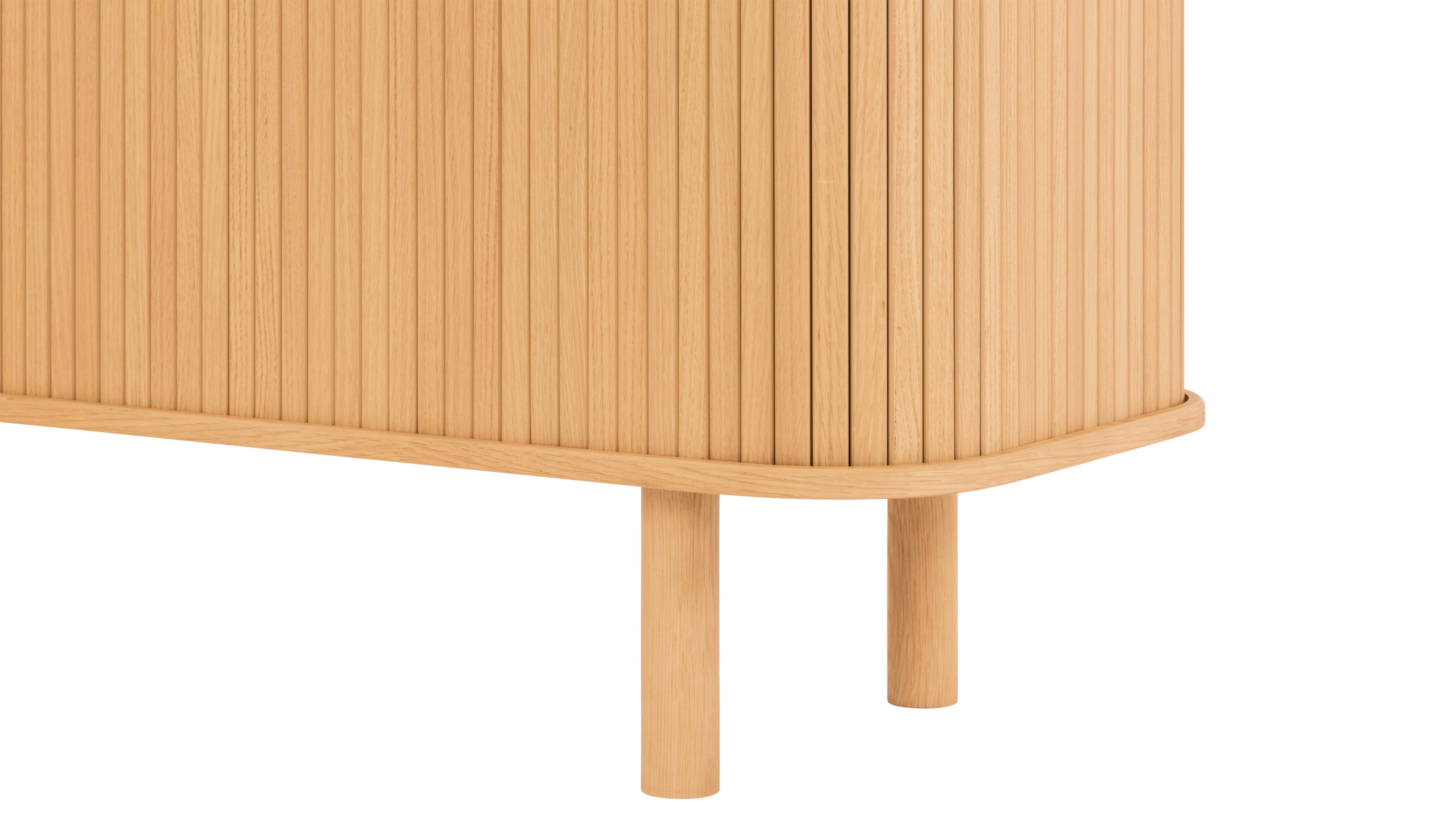 Easy Edge Media Unit All Wood, White Oak