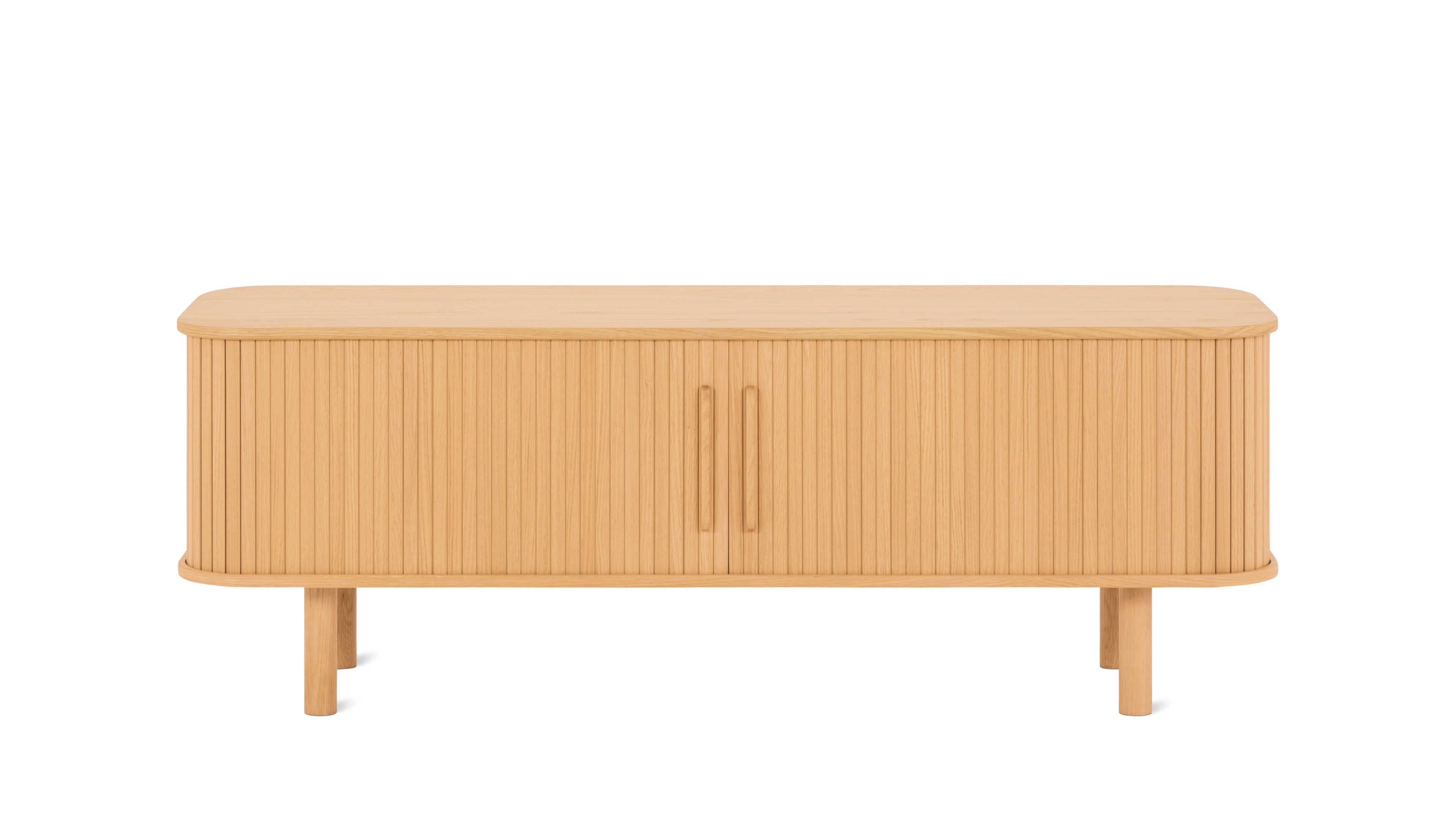 Easy Edge Media Unit All Wood, White Oak