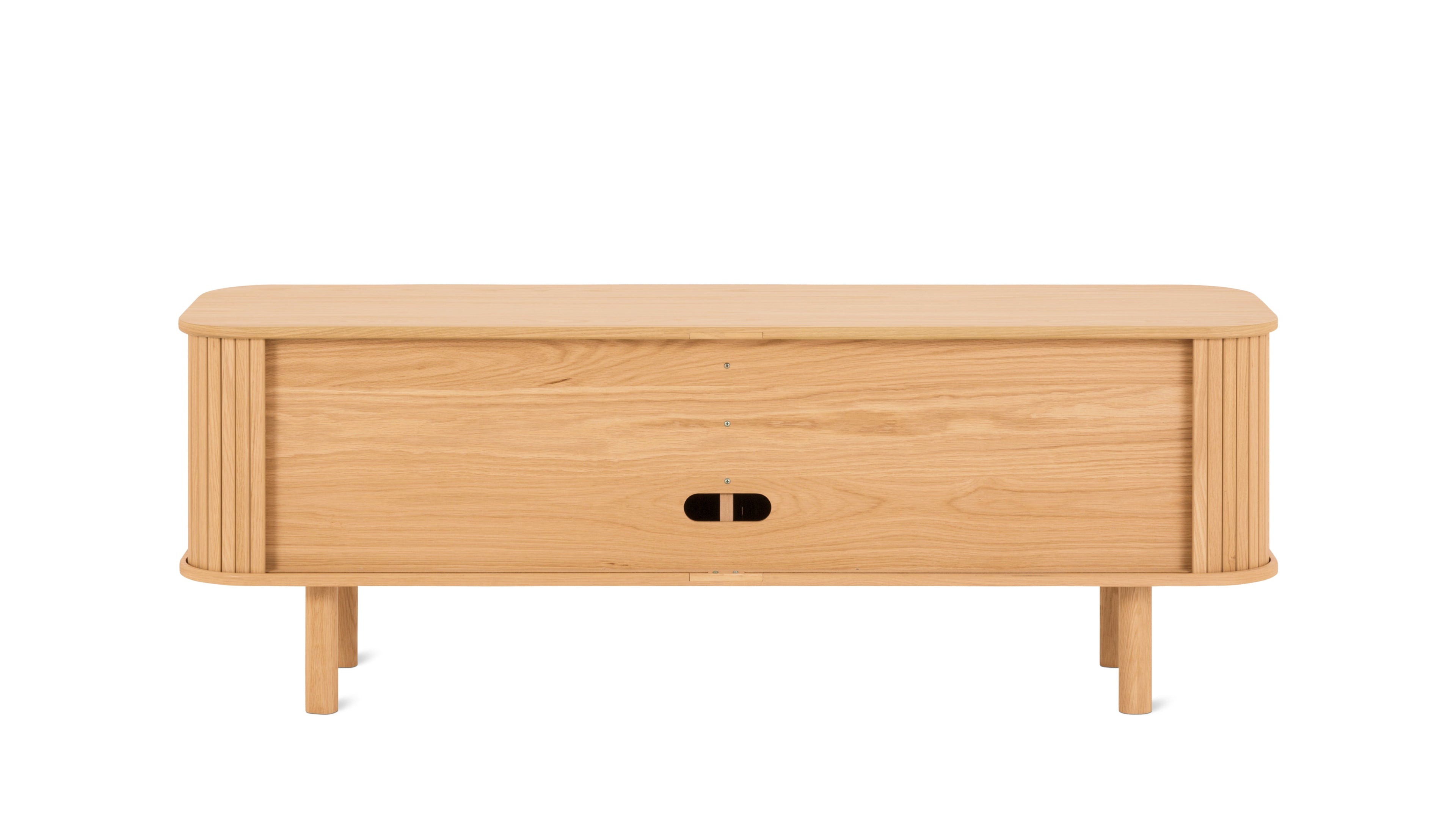 Easy Edge Media Unit All Wood, White Oak