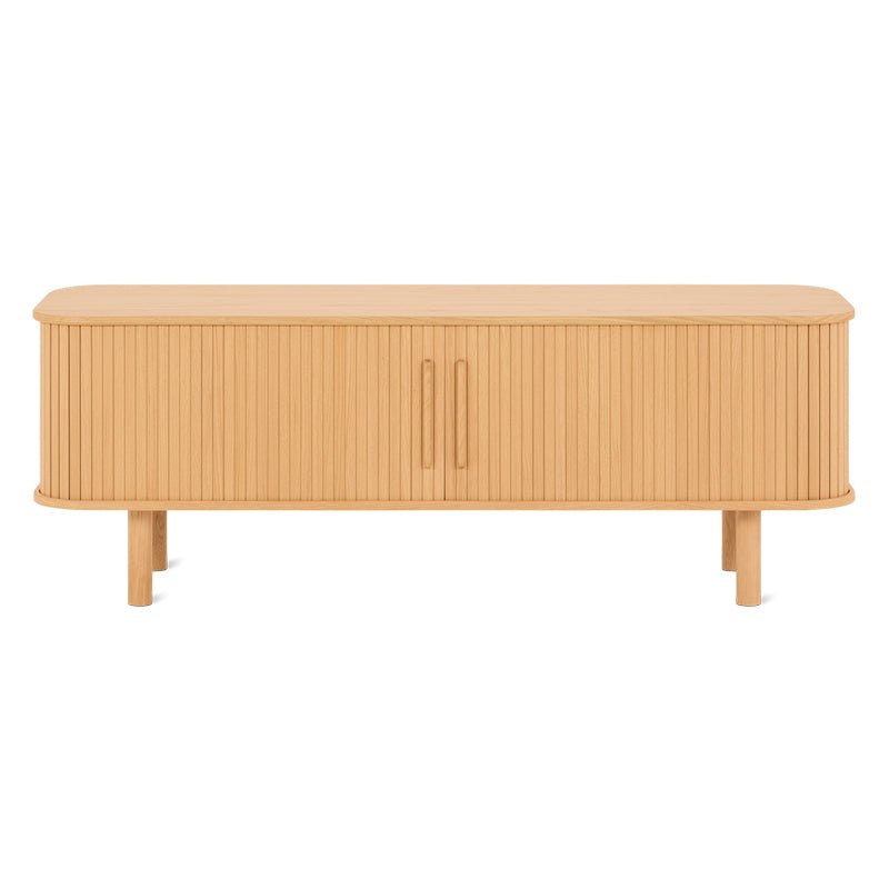 Easy Edge Media Unit All Wood, White Oak
