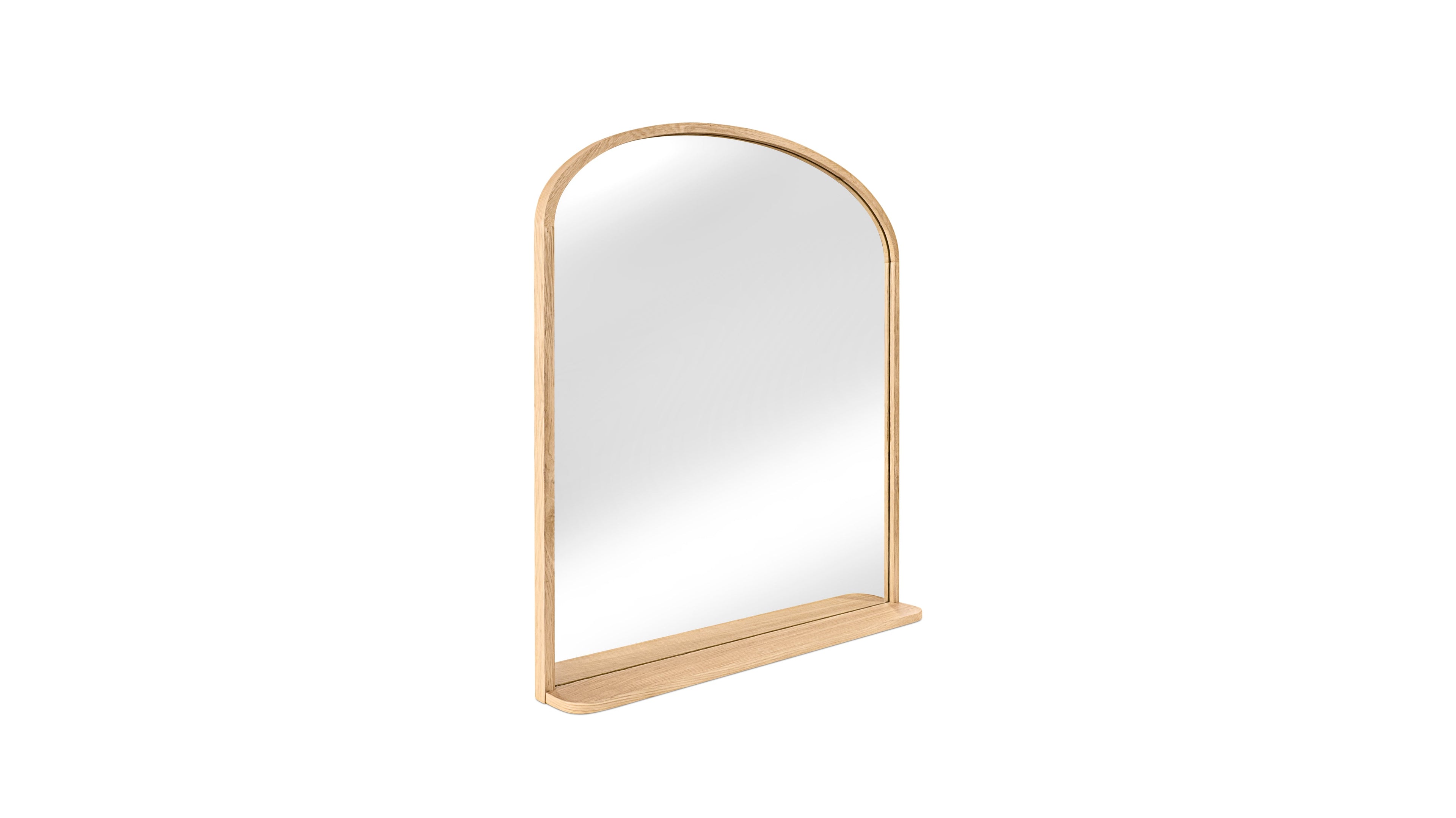 Go Round Mirror, White Limed Oak