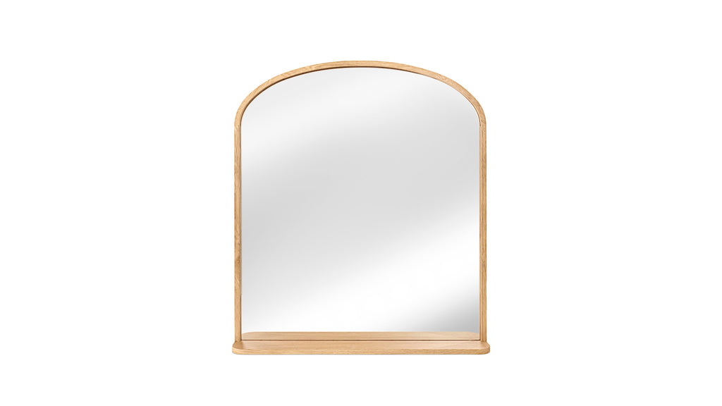 Go Round Mirror, White Limed Oak