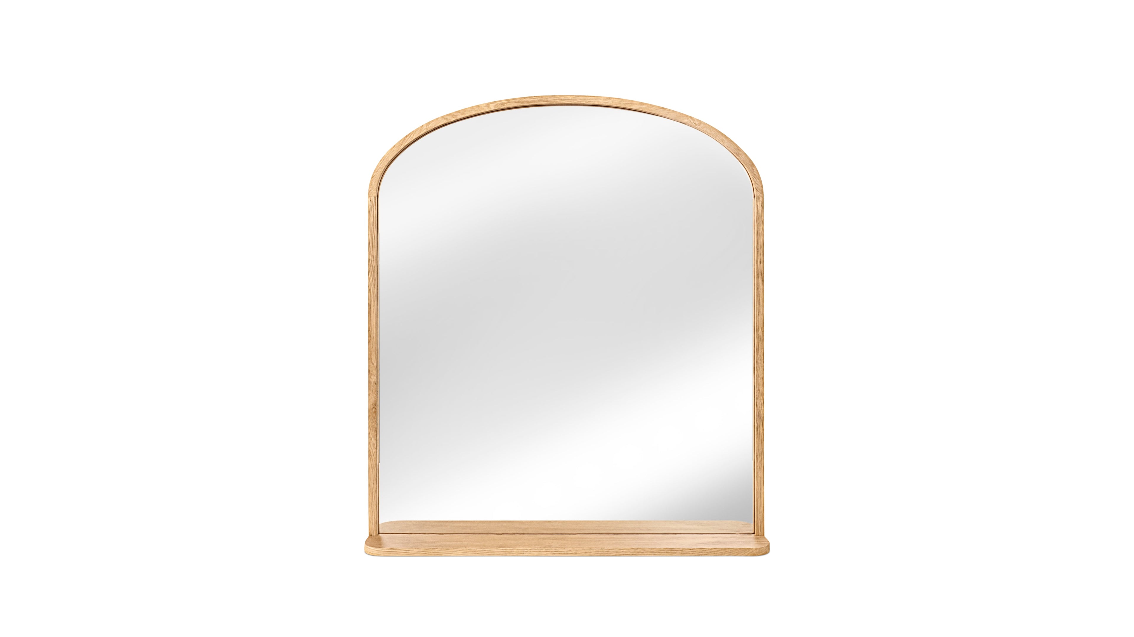 Go Round Mirror, White Limed Oak