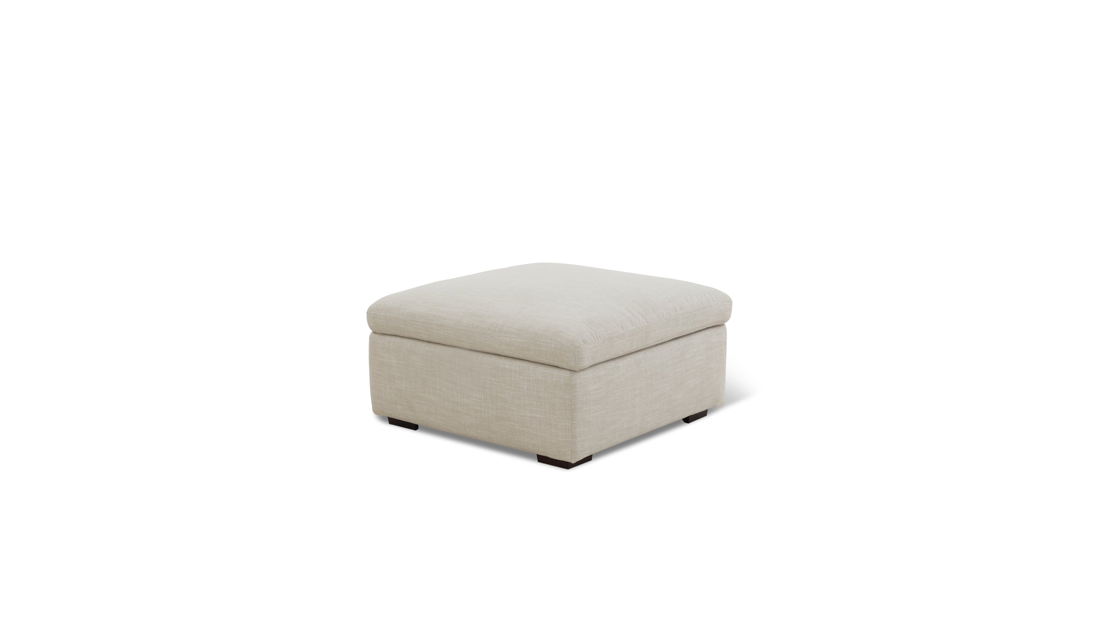 Lift Off Storage Ottoman, Light Pebble