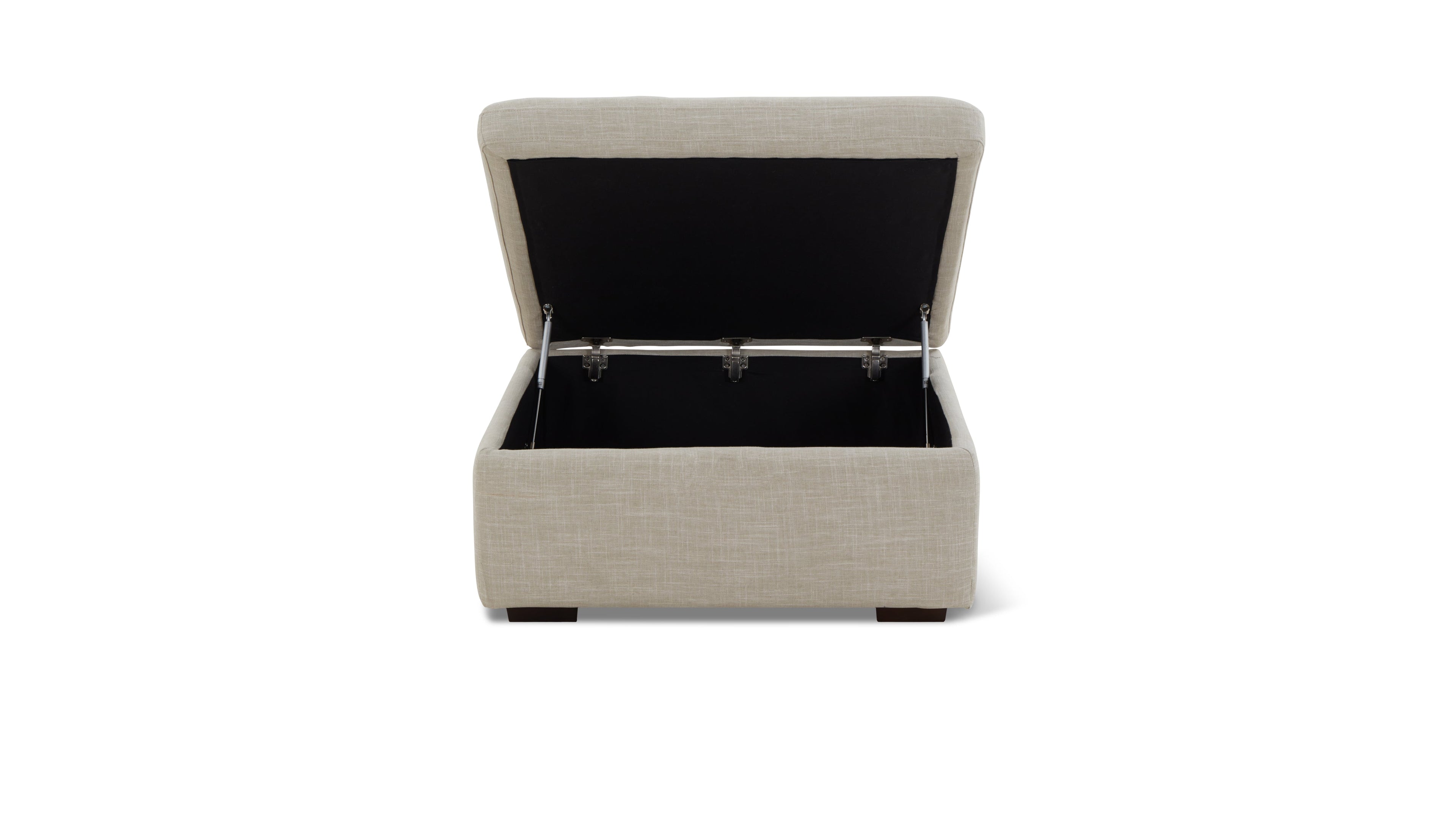 Lift Off Storage Ottoman, Light Pebble