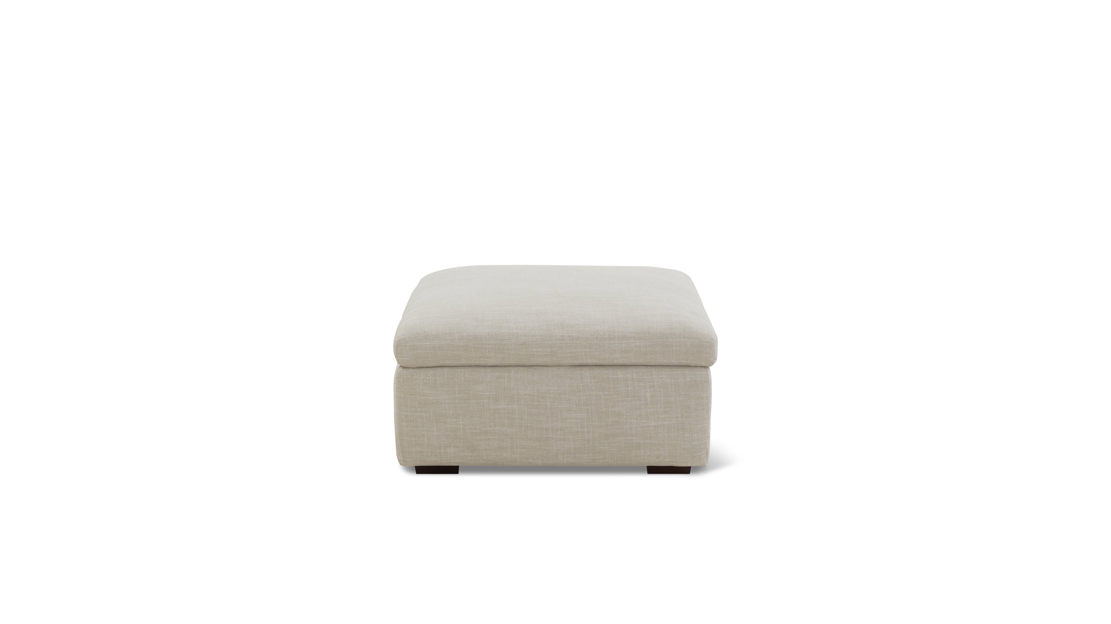 Lift Off Storage Ottoman, Light Pebble
