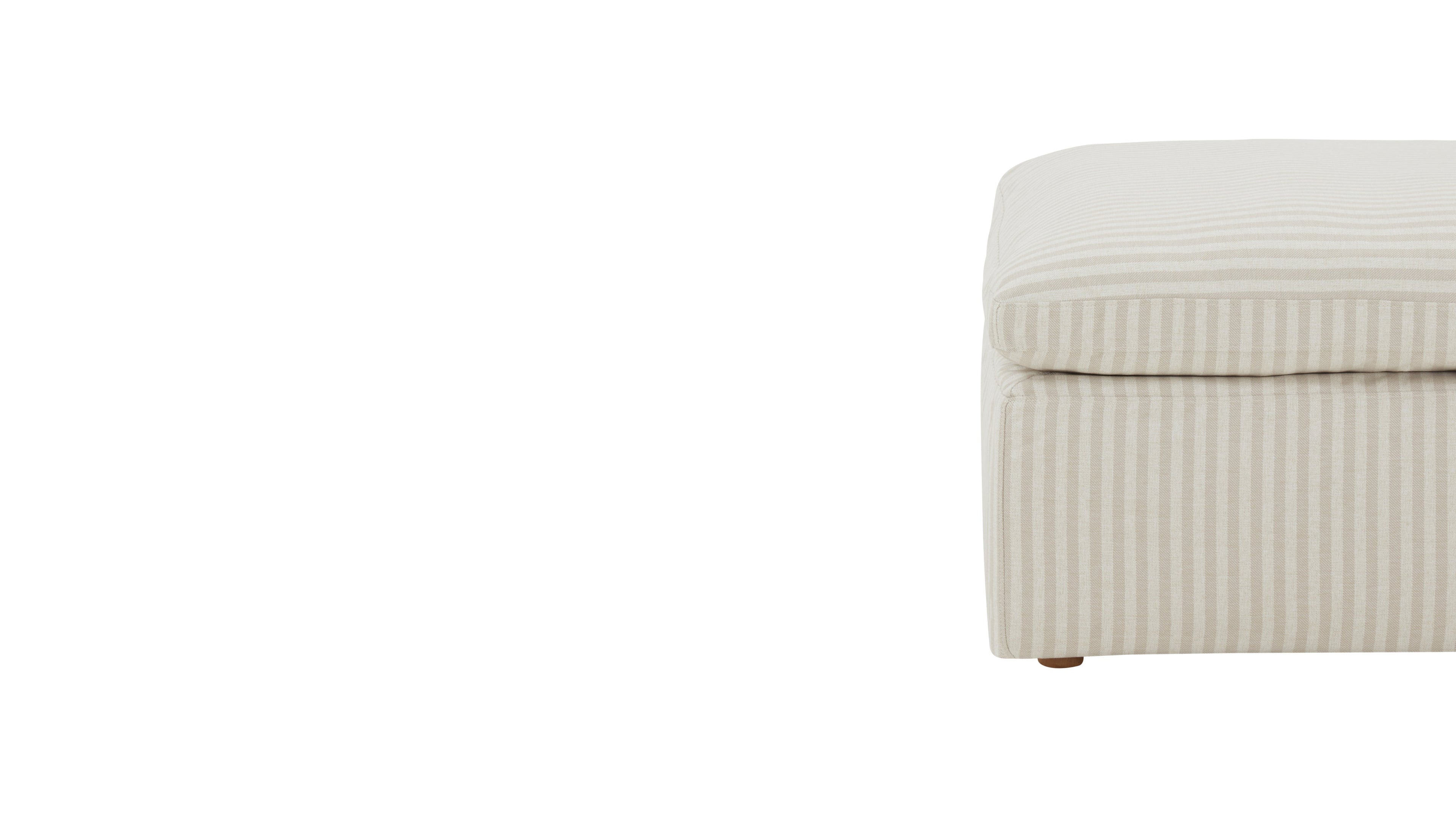 Movie Night™ Ottoman, Standard, Newport Stripe