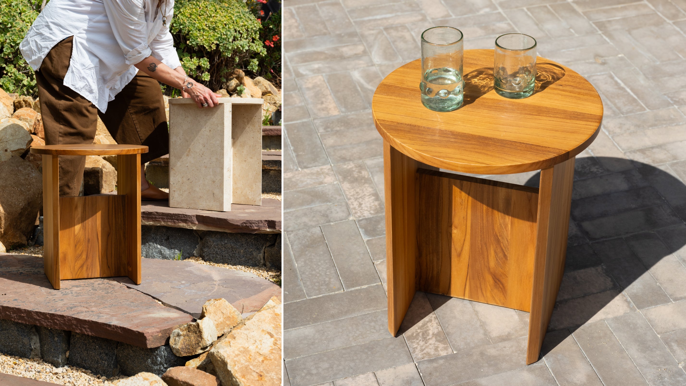 Field Stool, Teak