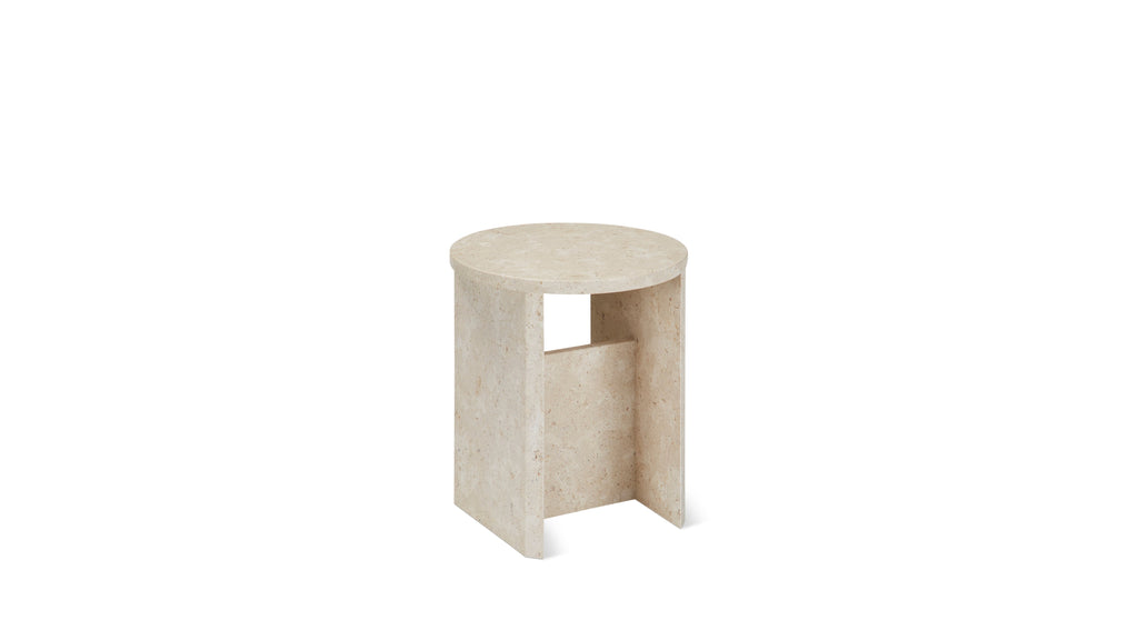 Field Stool, Limestone