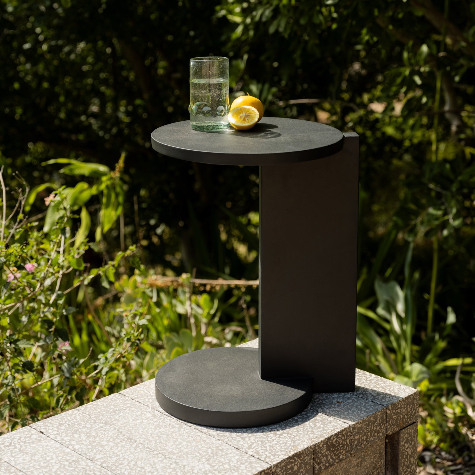 By Your Side Outdoor Table, Black Metal