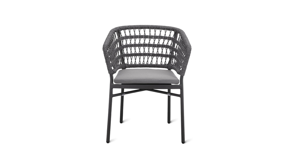 Take It Easy Outdoor Dining Chair (Set of Two), Granite