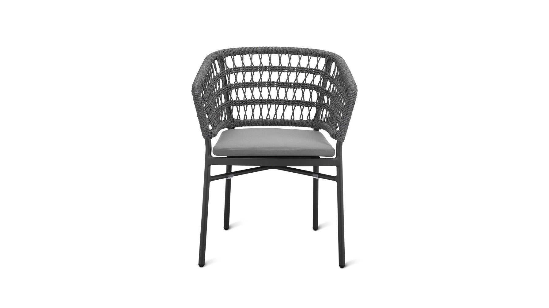 Take It Easy Outdoor Dining Chair (Set of Two), Granite