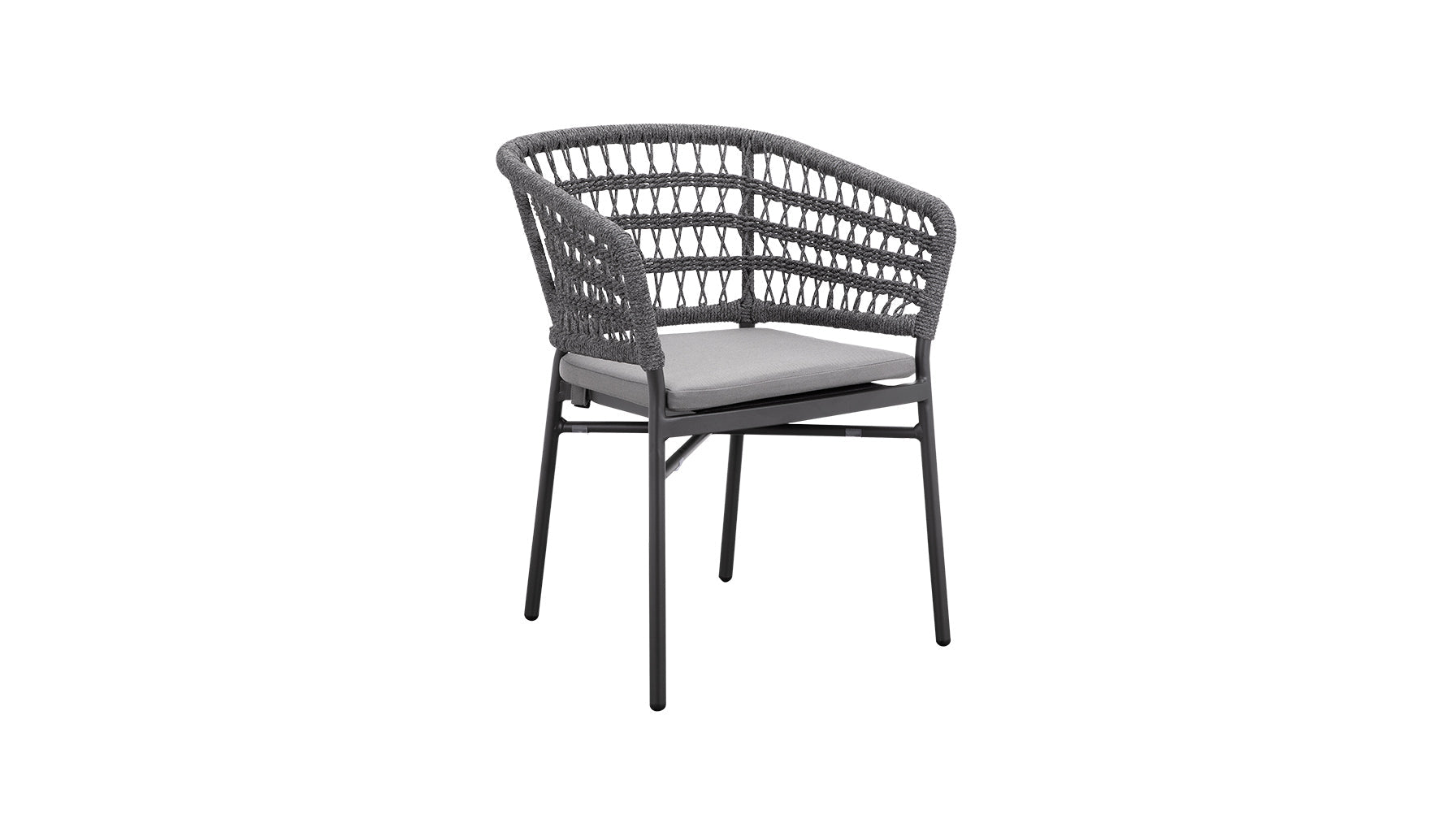 Take It Easy Outdoor Dining Chair (Set of Two), Granite