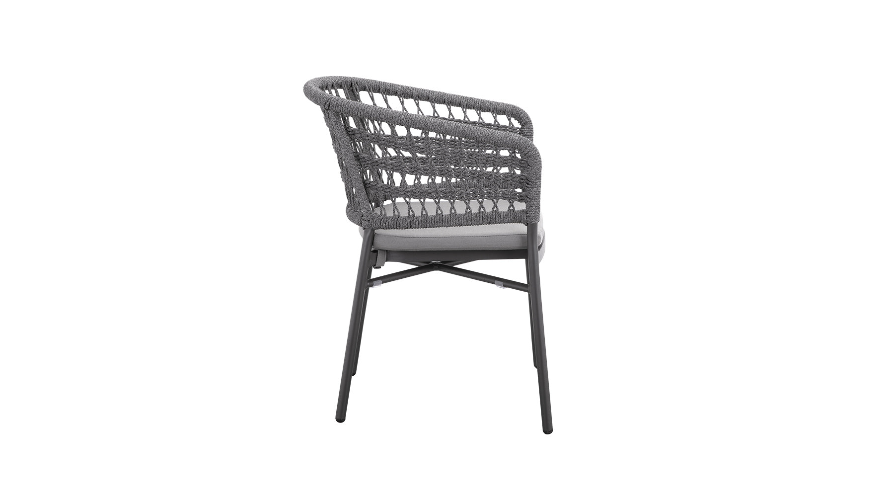 Take It Easy Outdoor Dining Chair (Set of Two), Granite