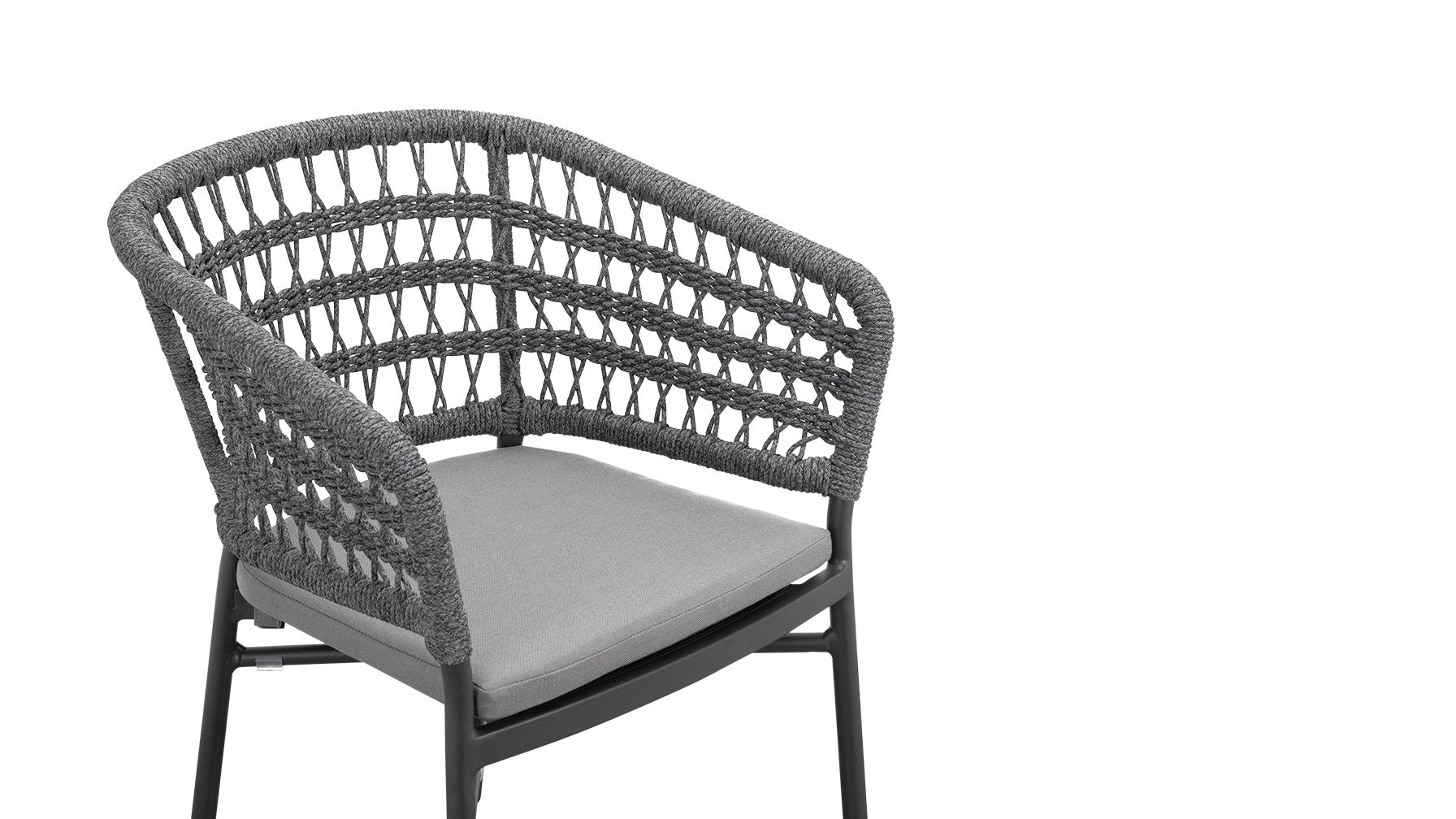 Take It Easy Outdoor Dining Chair (Set of Two), Granite