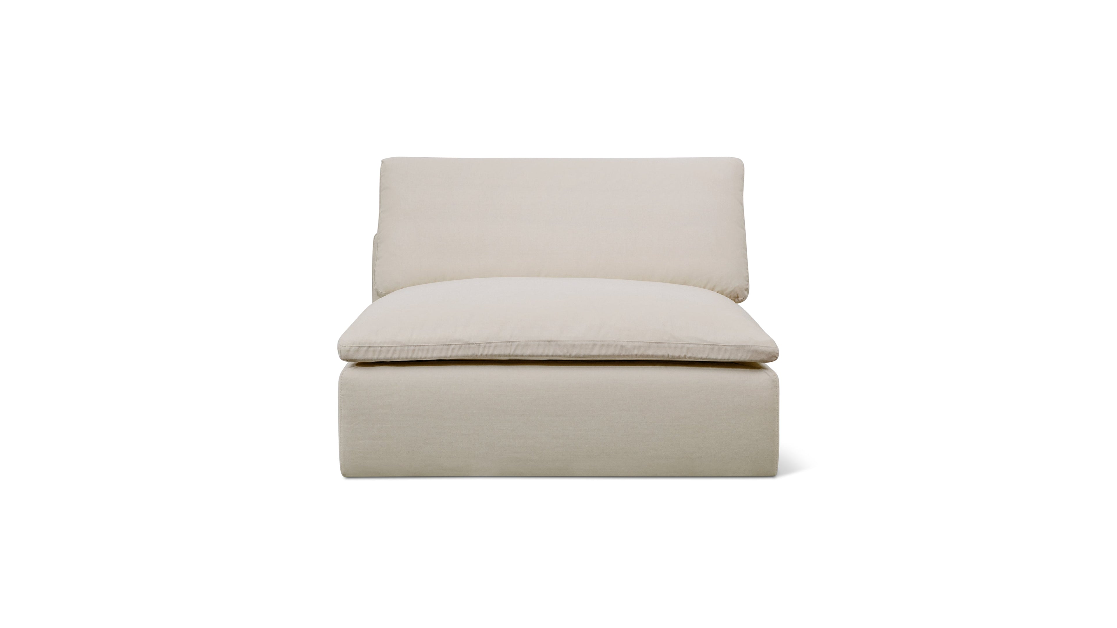 Movie Night™ Outdoor Armless Chair, Large, Ivory