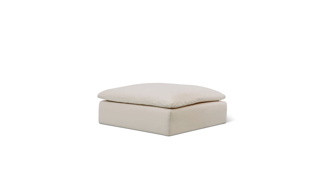 Movie Night™ Outdoor Ottoman, Large, Ivory