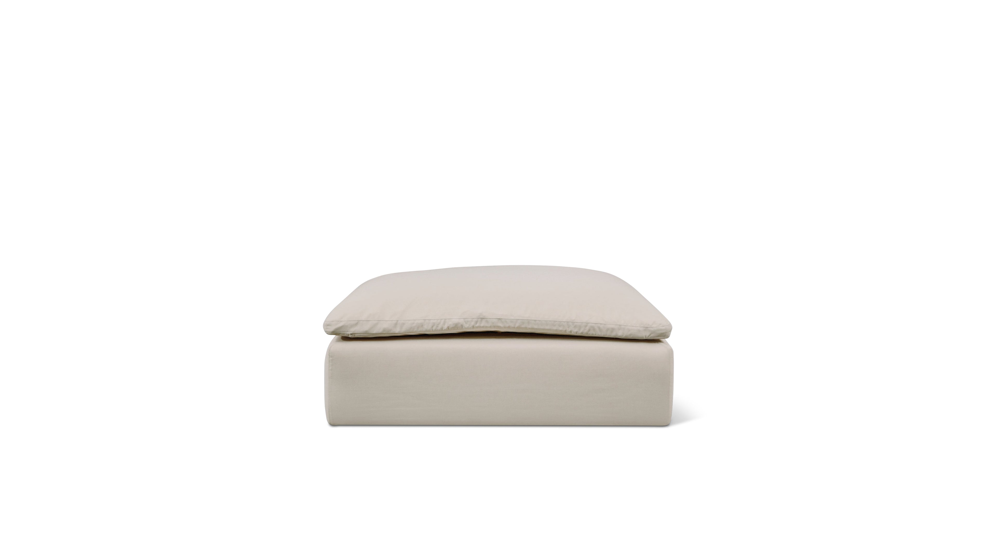Movie Night™ Outdoor Ottoman, Large, Ivory