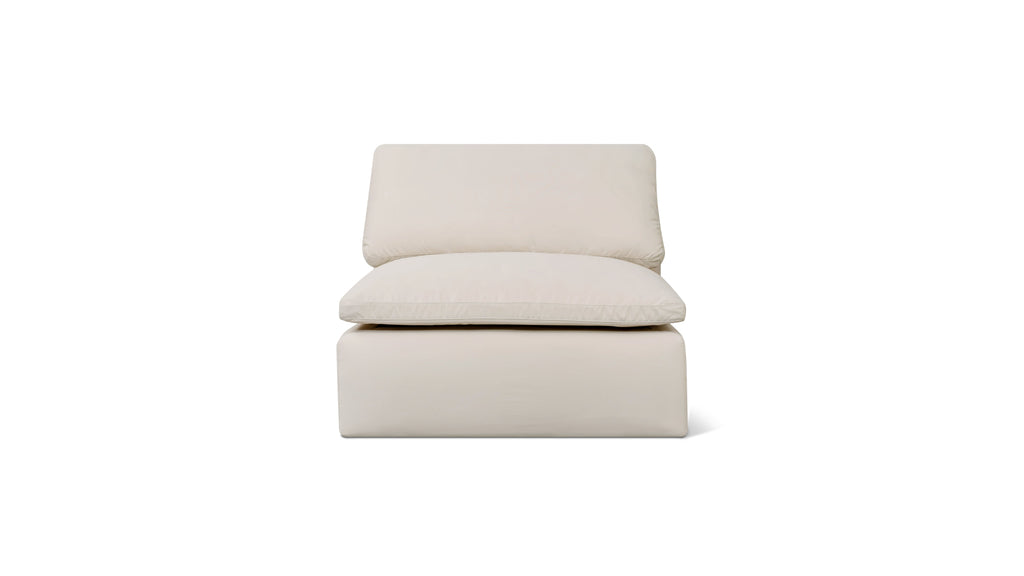 Movie Night™ Outdoor Armless Chair, Standard, Ivory