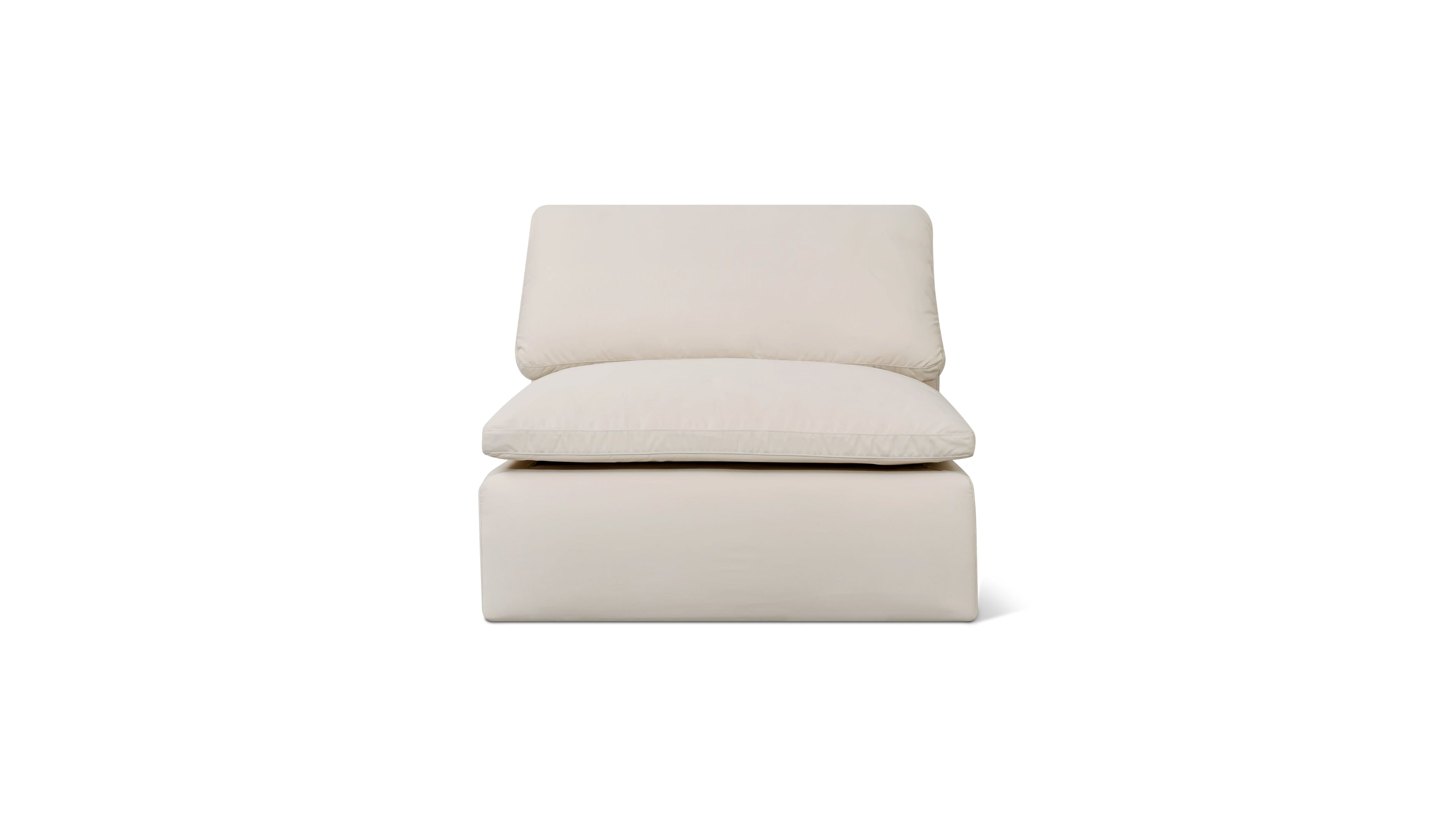 Movie Night™ Outdoor Armless Chair, Standard, Ivory