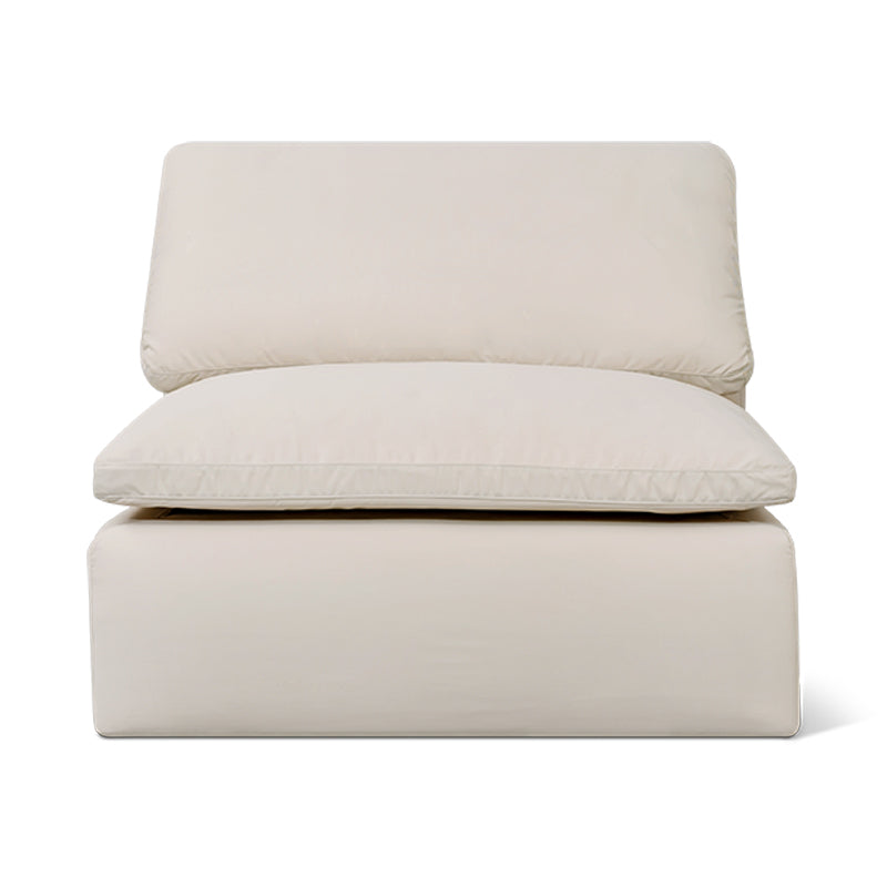 Movie Night™ Outdoor Armless Chair, Standard, Ivory