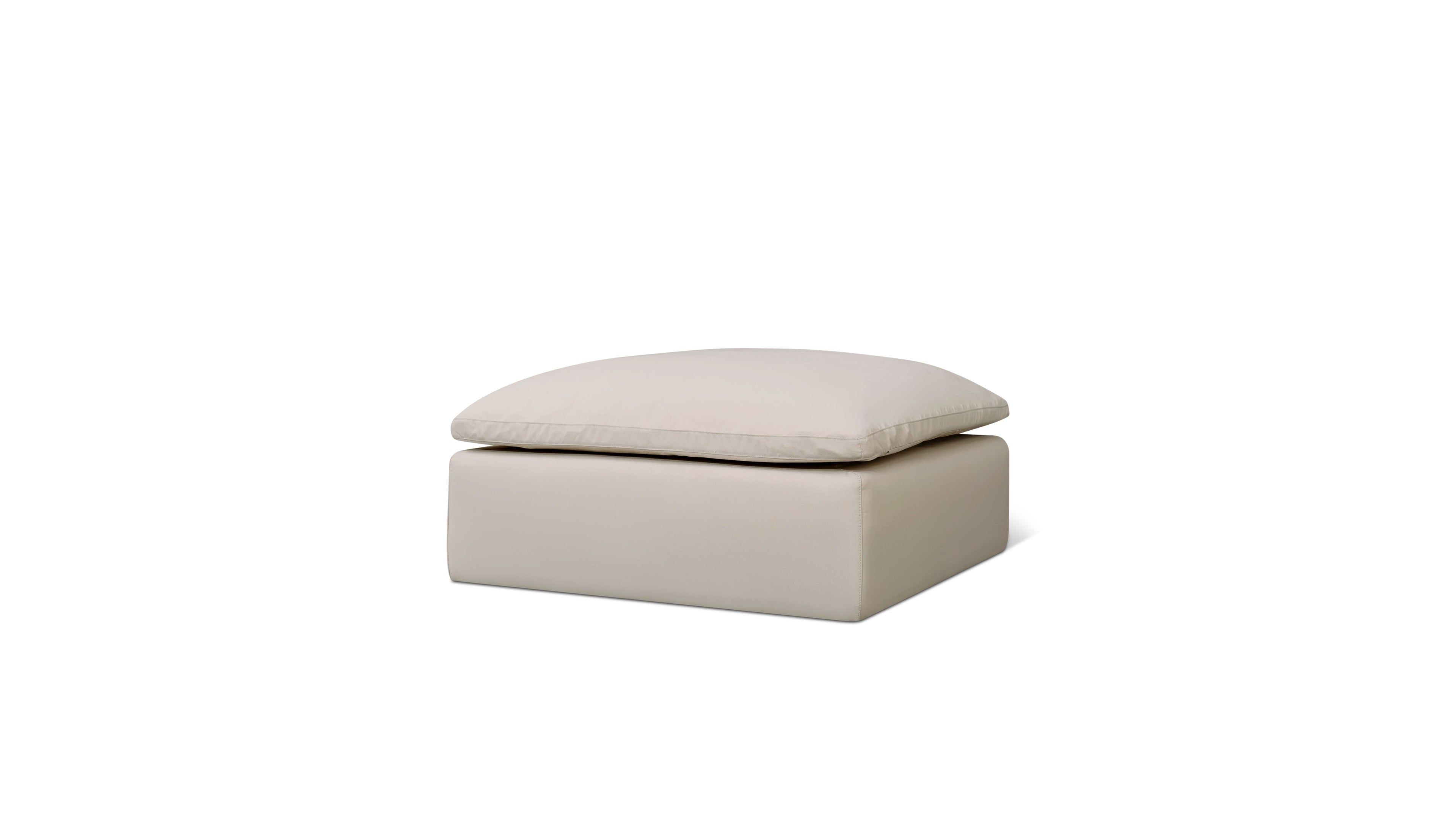 Movie Night™ Outdoor Ottoman, Standard, Ivory