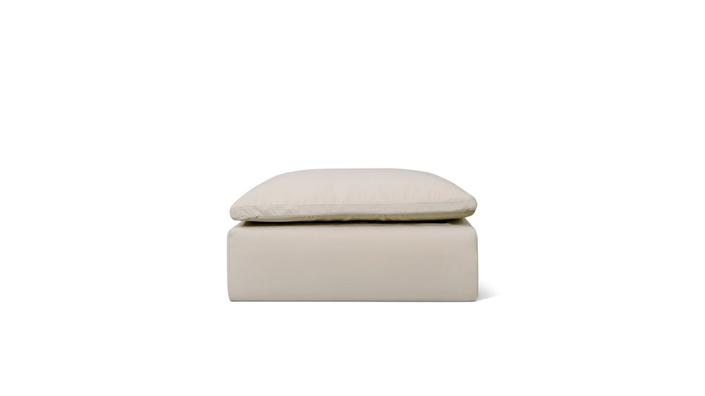 Movie Night™ Outdoor Ottoman, Standard, Ivory