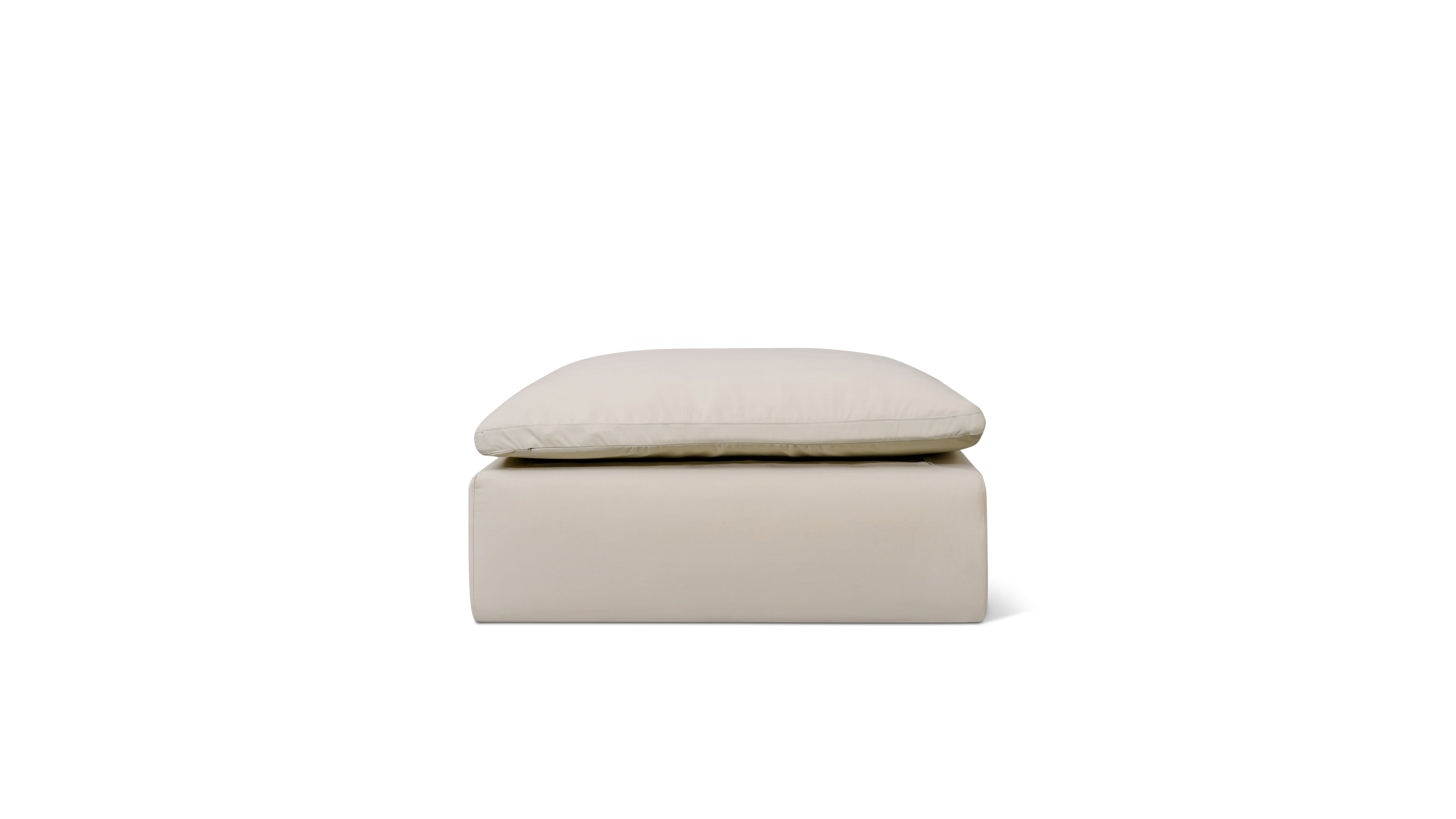 Movie Night™ Outdoor Ottoman, Standard, Ivory