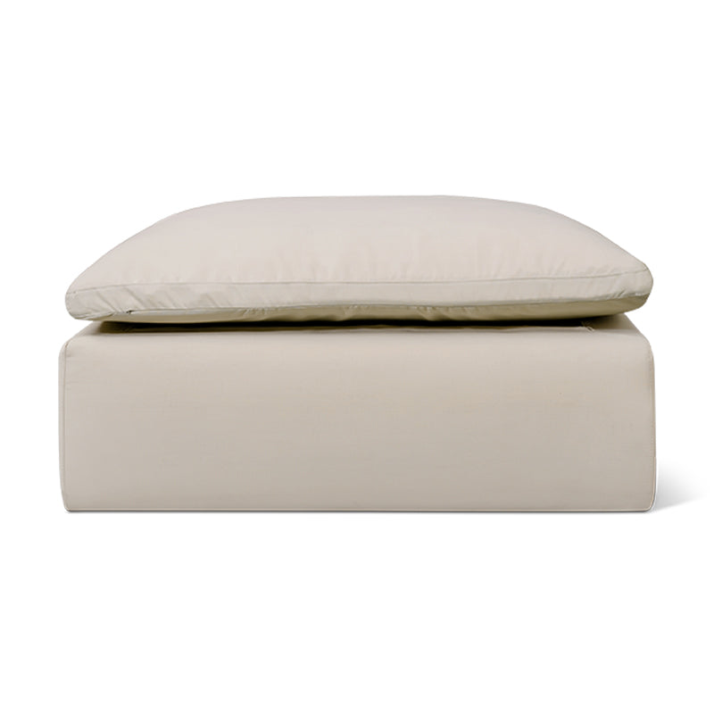 Movie Night™ Outdoor Ottoman, Standard, Ivory