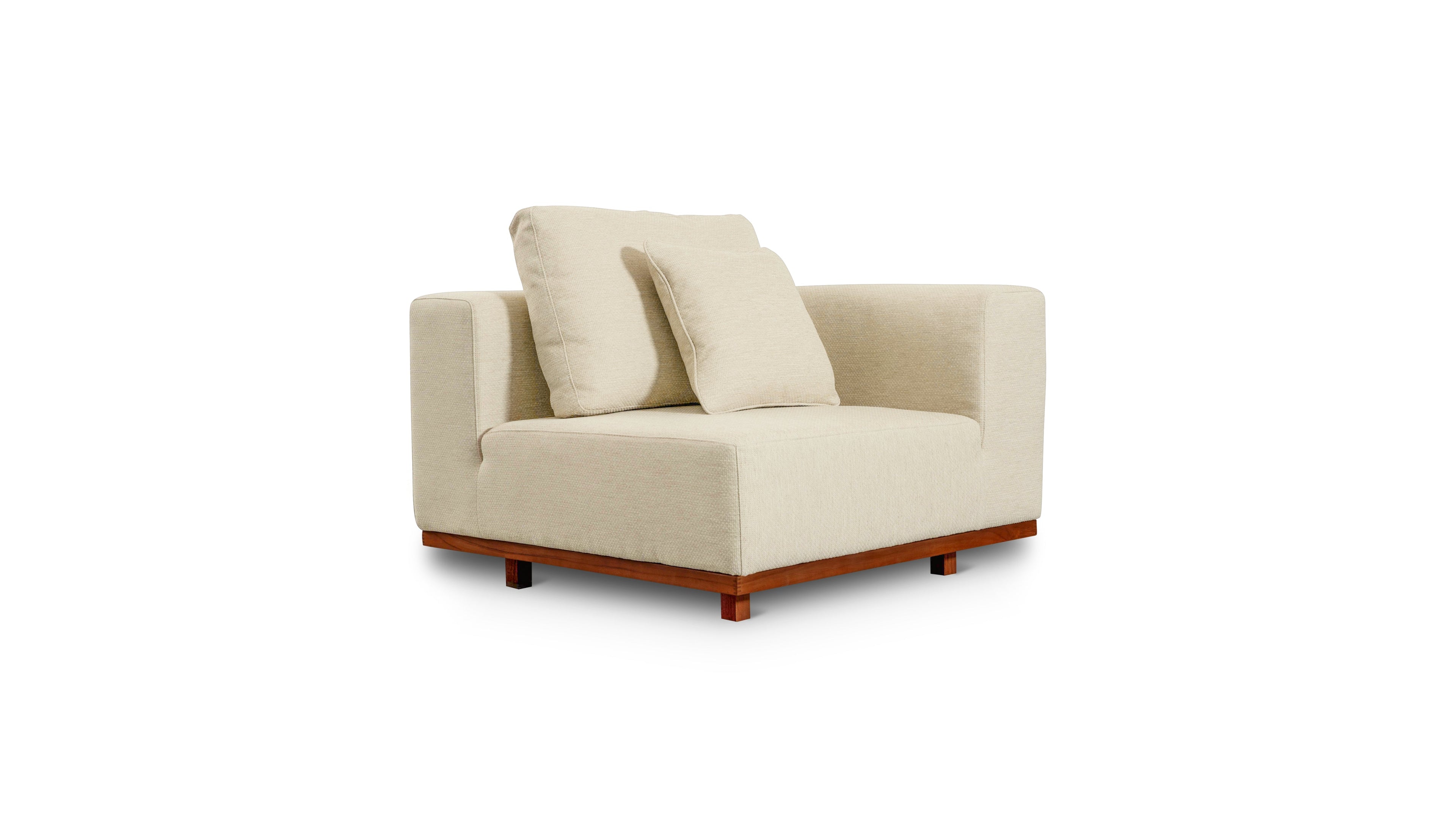 Sunny Days Outdoor Corner Chair, Sandy