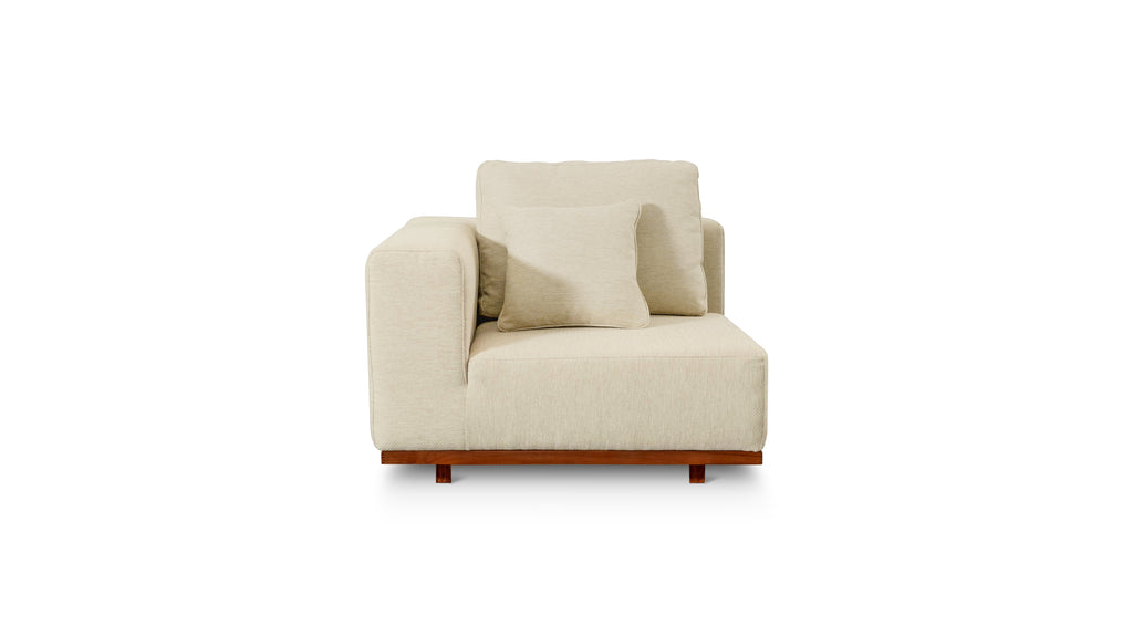 Sunny Days Outdoor Corner Chair, Sandy
